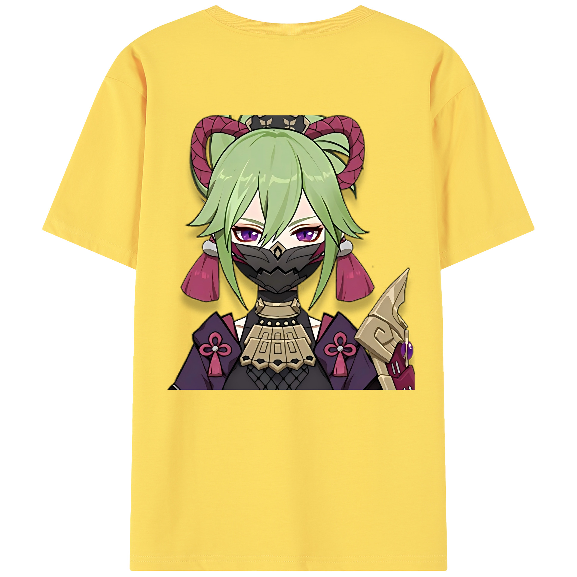 げんし神  久岐忍 くき しのぶ genshin Kuki Shinobu 綿100％半袖Tシャツ（背面プリント）