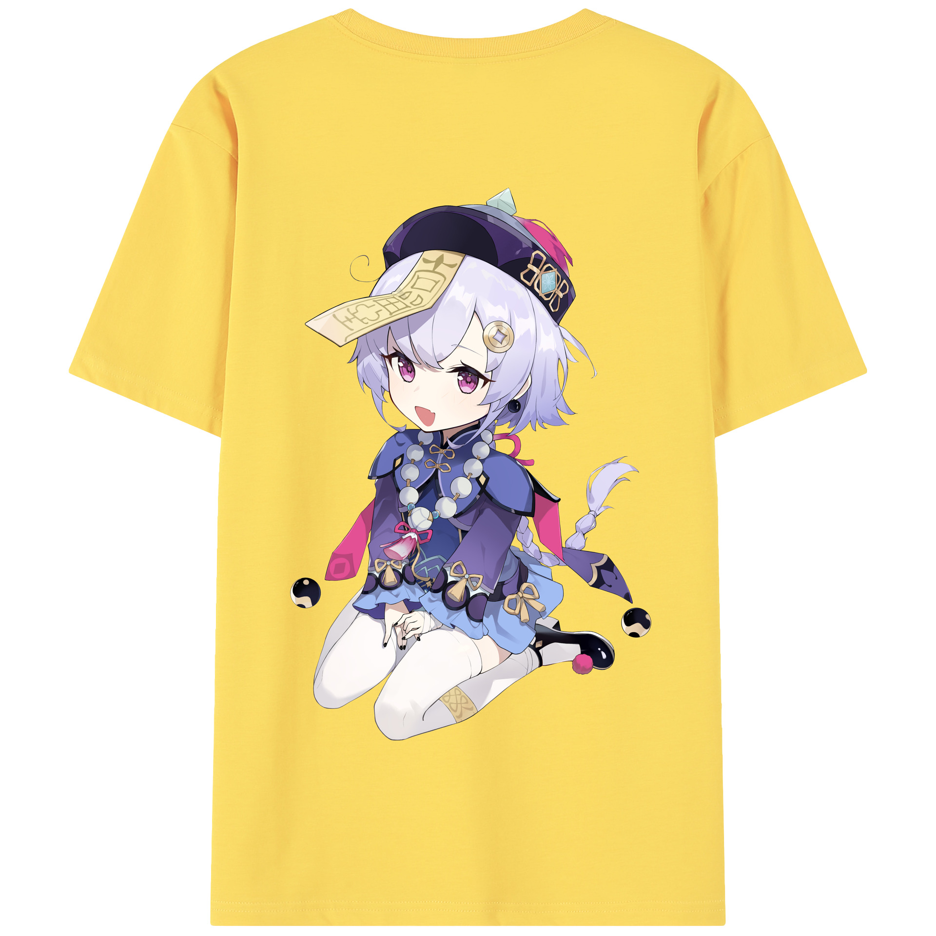 げんし神 七七 なな  genshin Nana 綿100％半袖Tシャツ（背面プリント）