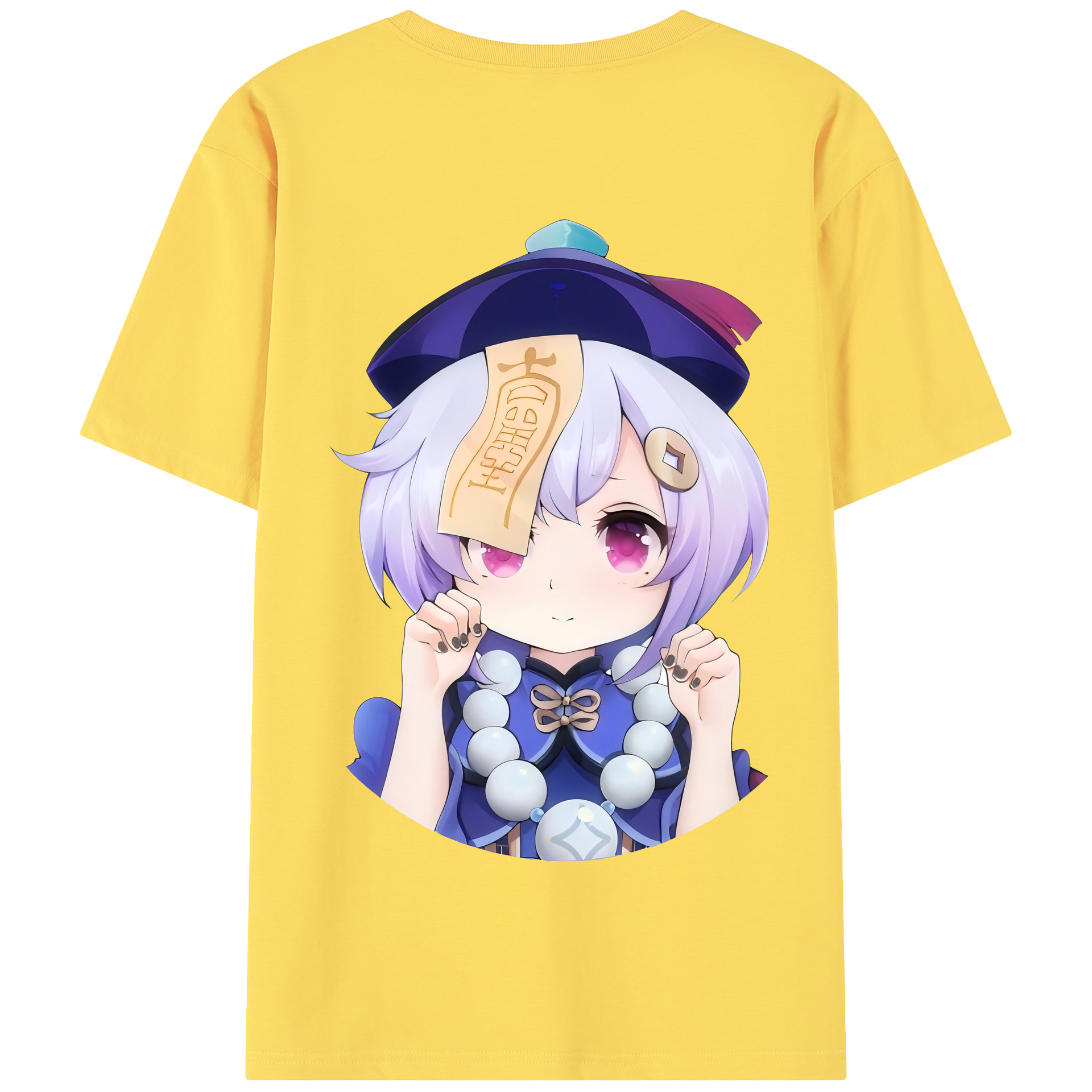 げんし神 七七 なな  genshin Nana 綿100％半袖Tシャツ（背面プリント）