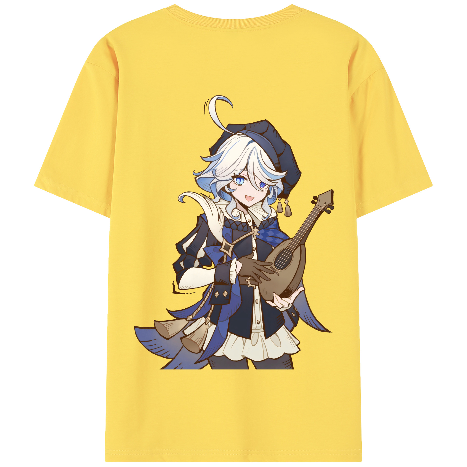 げんし神 フリーナ genshin Furina 綿100％半袖Tシャツ（背面プリント）