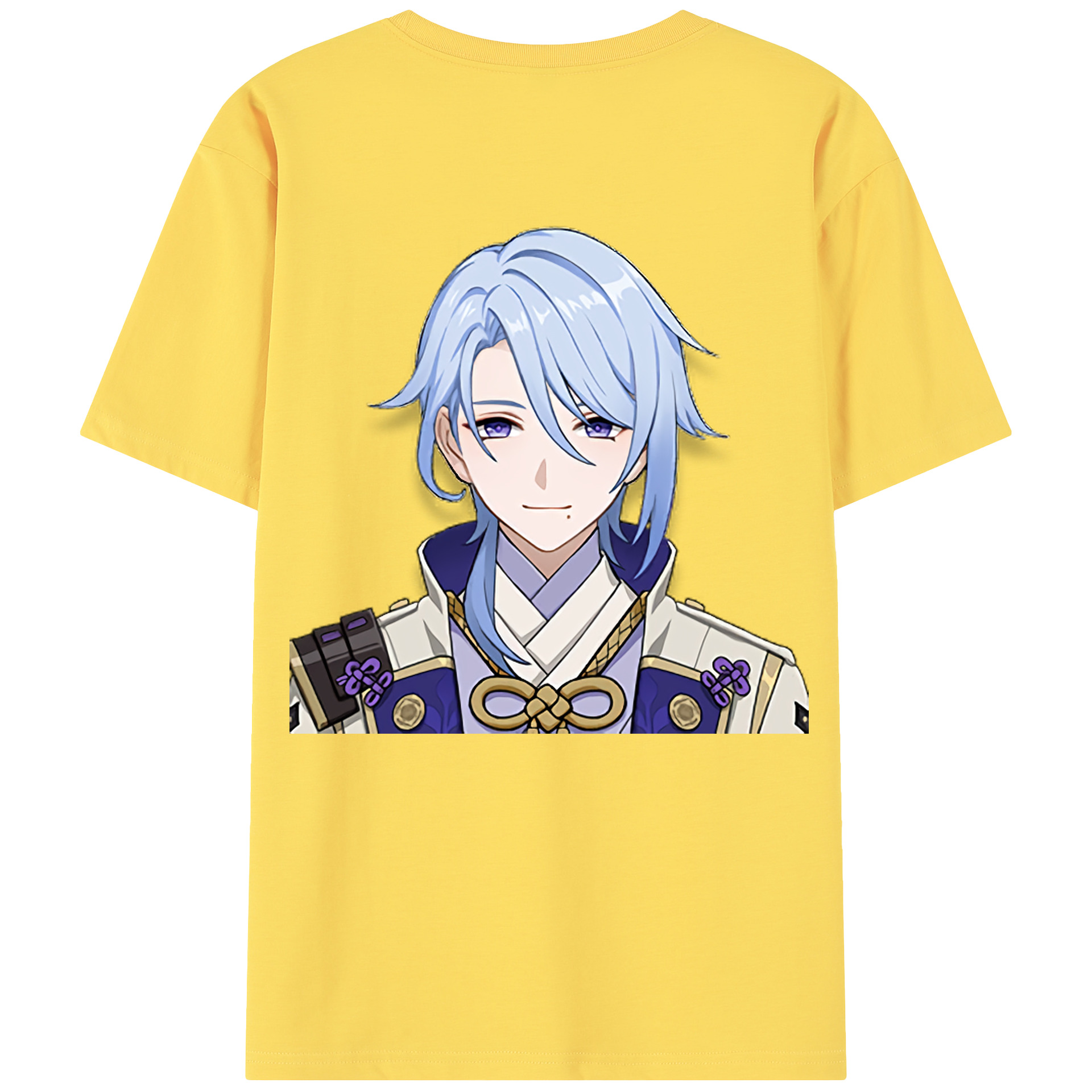 げんし神 神里綾人 かみさとあやと genshin Kamisato Ayato 綿100％半袖Tシャツ（背面プリント）