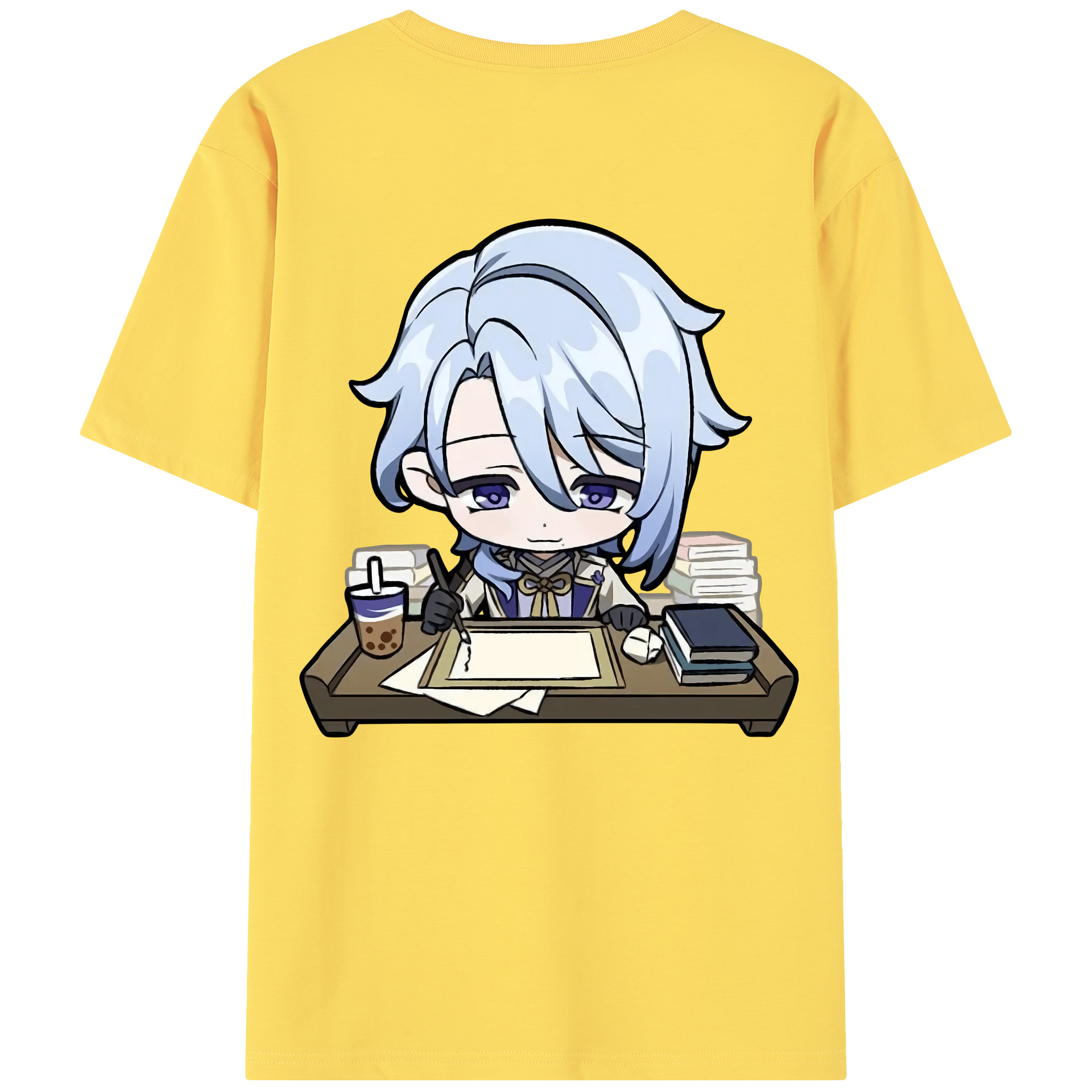 げんし神 神里綾人 かみさとあやと genshin Kamisato Ayato 綿100％半袖Tシャツ（背面プリント）