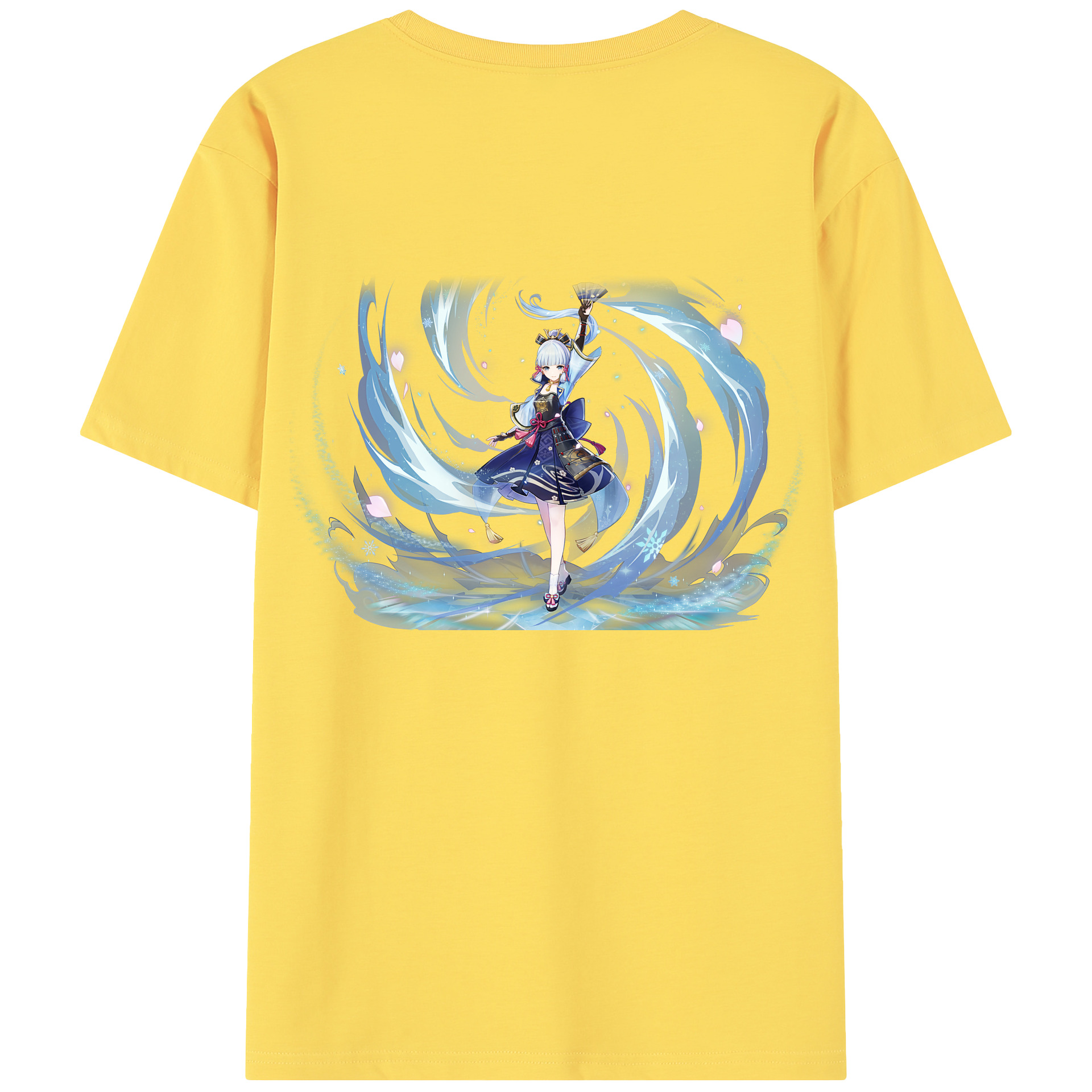 げんし神 神里綾華 神宮寺レン genshin Kamimiya Ren 綿100％半袖Tシャツ（背面プリント）