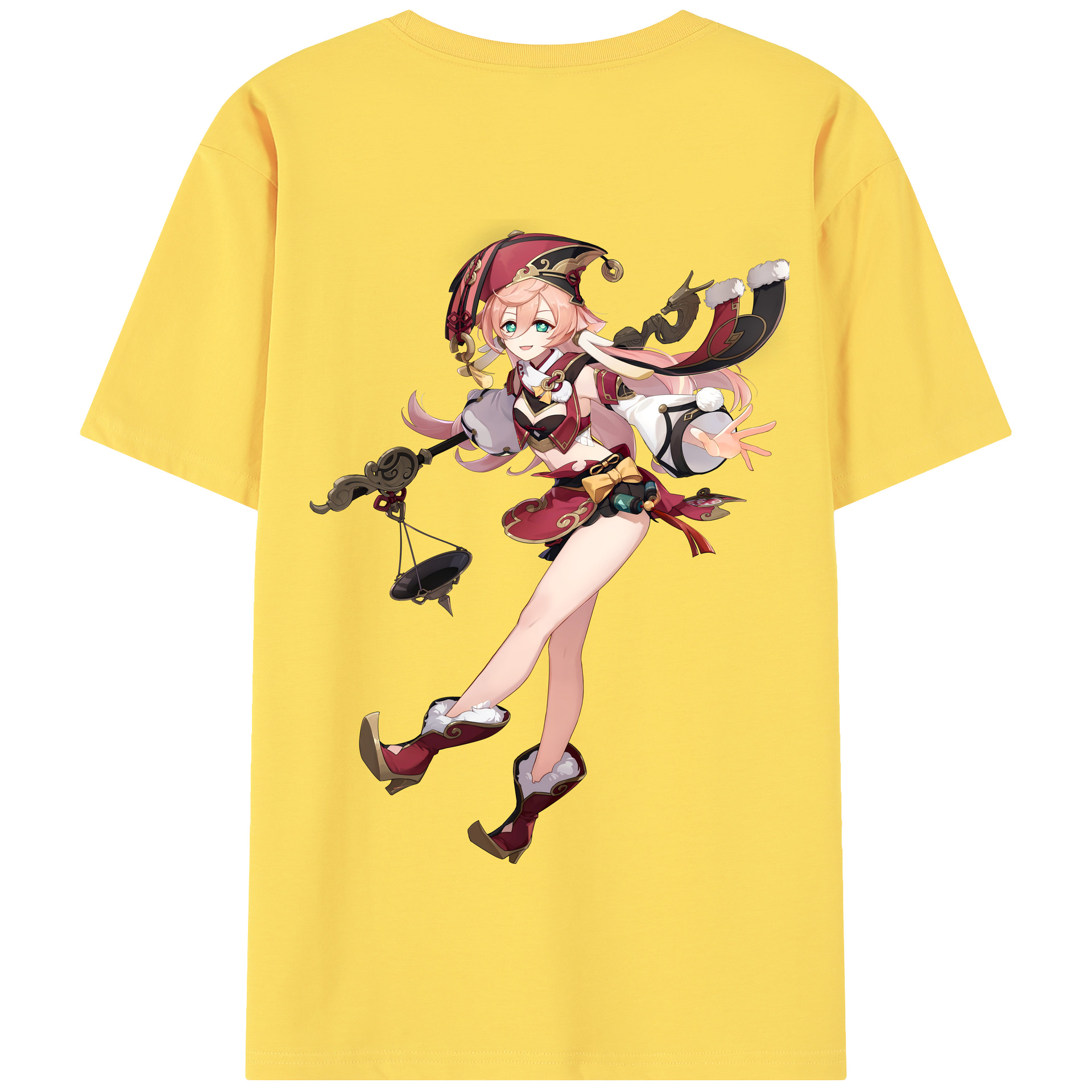げんし神 ヤンフェイ genshin Yanfei 綿100％半袖Tシャツ（背面プリント）