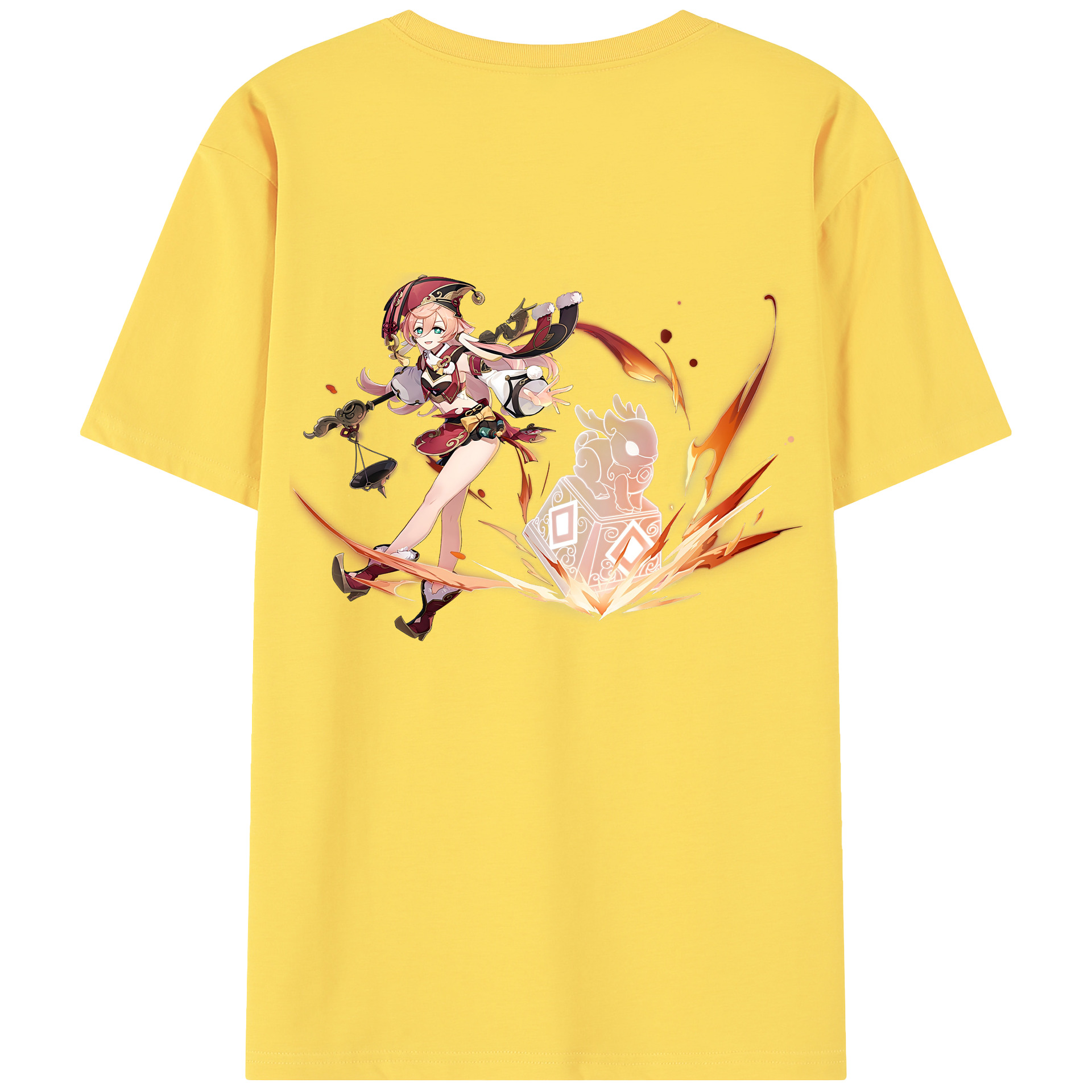 げんし神 ヤンフェイ genshin Yanfei 綿100％半袖Tシャツ（背面プリント）