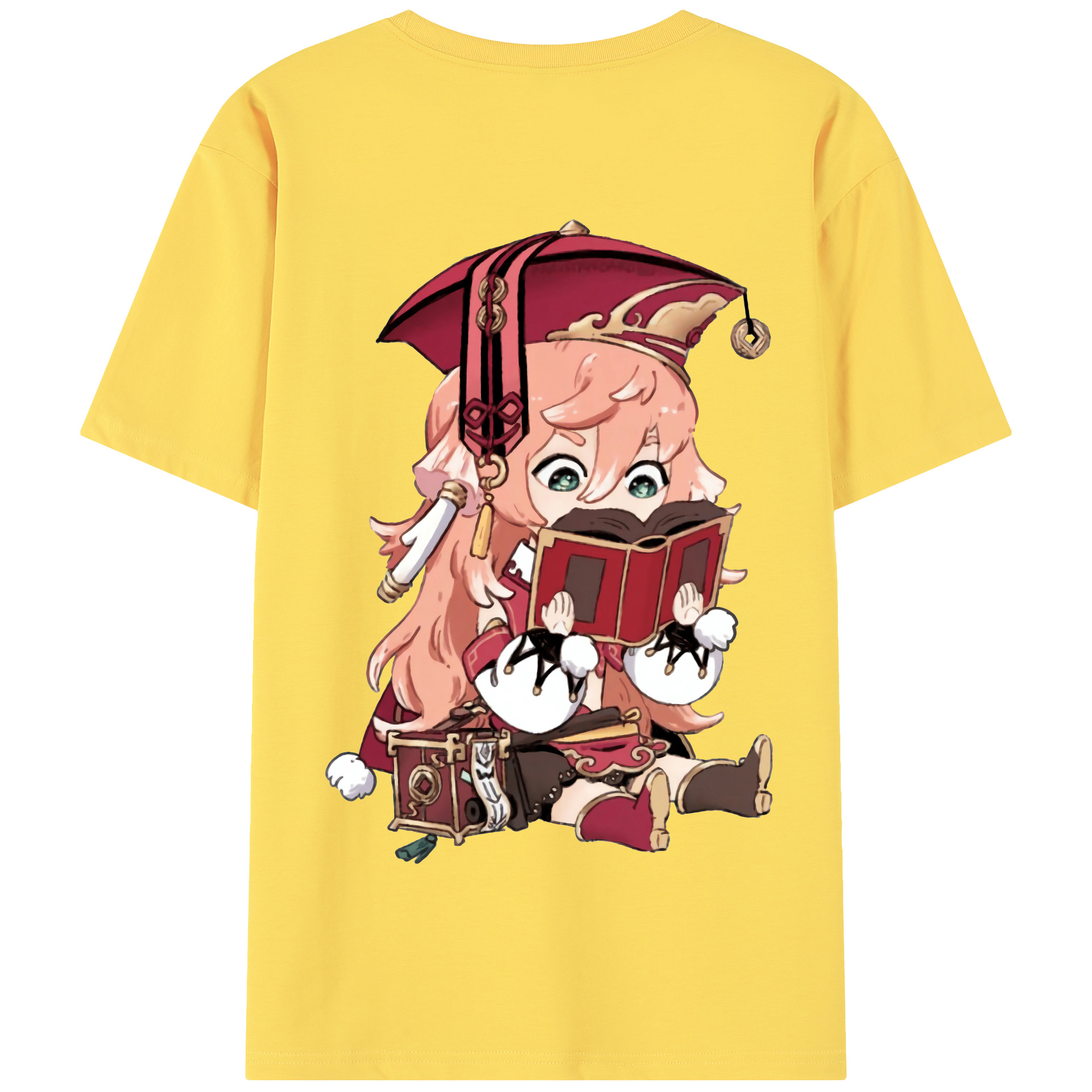 げんし神 ヤンフェイ genshin Yanfei 綿100％半袖Tシャツ（背面プリント）
