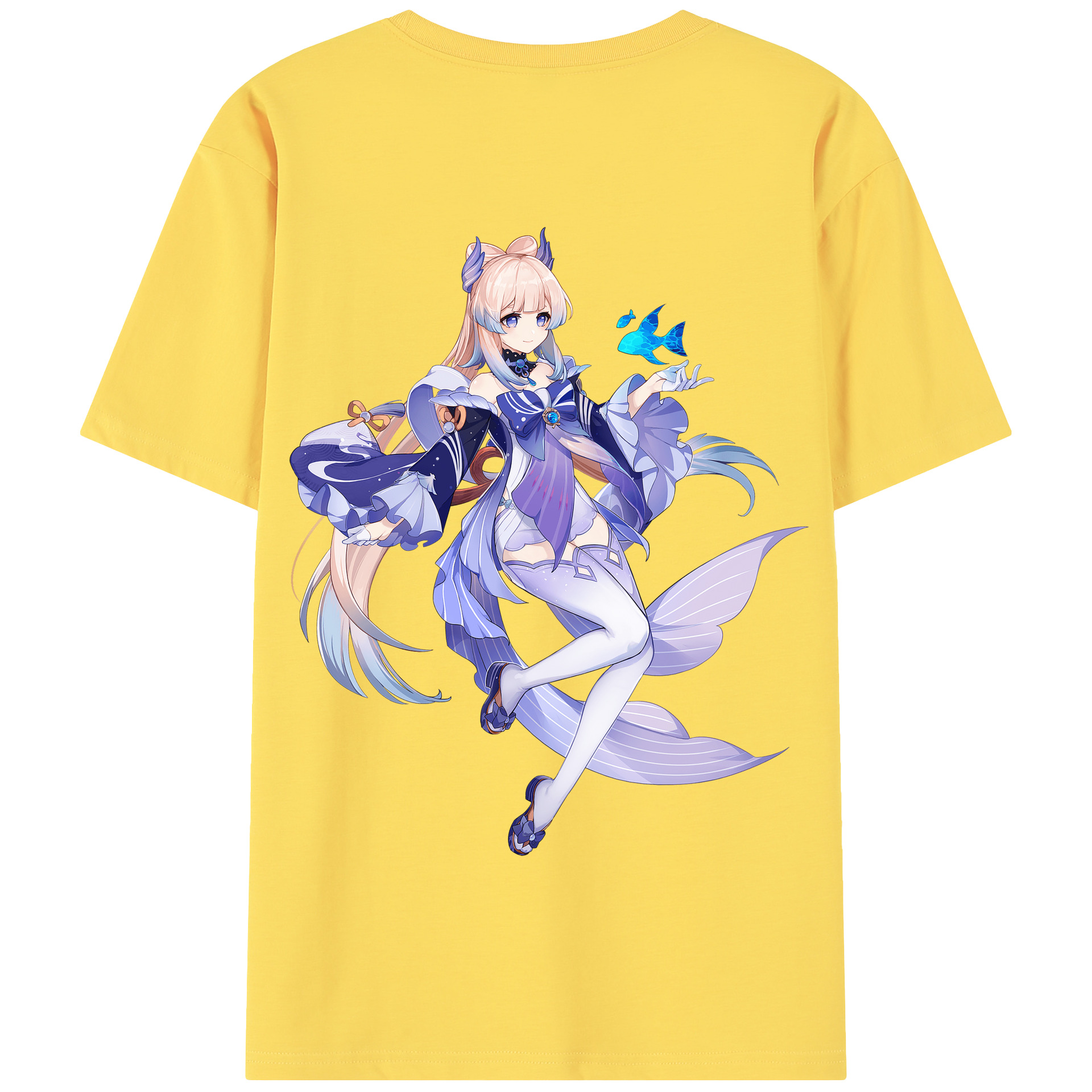 げんし神 珊瑚宮心海 サンゴノミヤ・ココミ genshin Sangonomiya Kokomi 綿100％半袖Tシャツ（背面プリント）