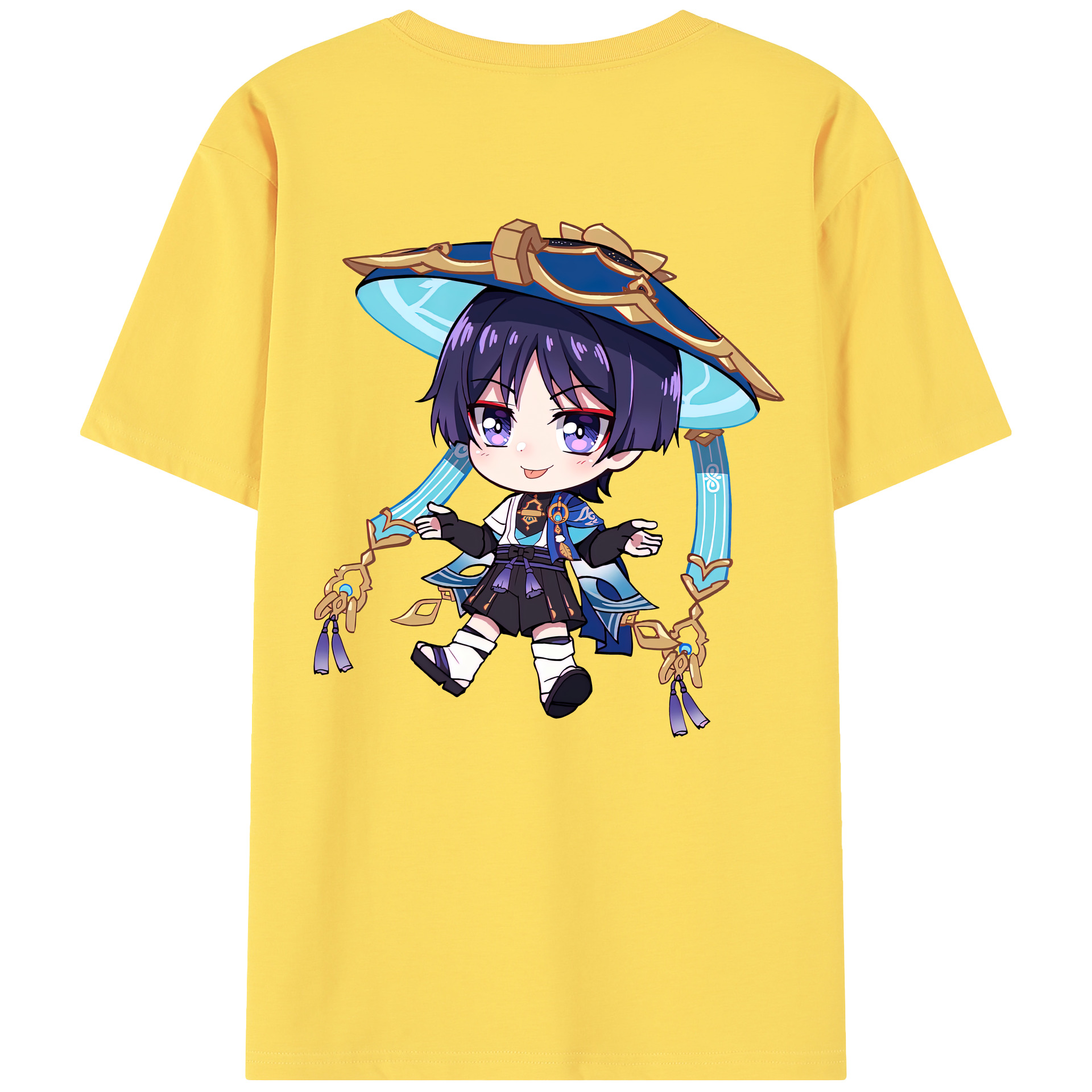 げんし神 さんペい genshin Sanpei 綿100％半袖Tシャツ（背面プリント）