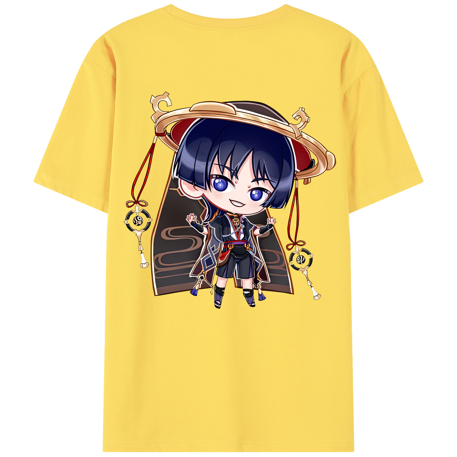 げんし神 さんペい genshin Sanpei 綿100％半袖Tシャツ（背面プリント）
