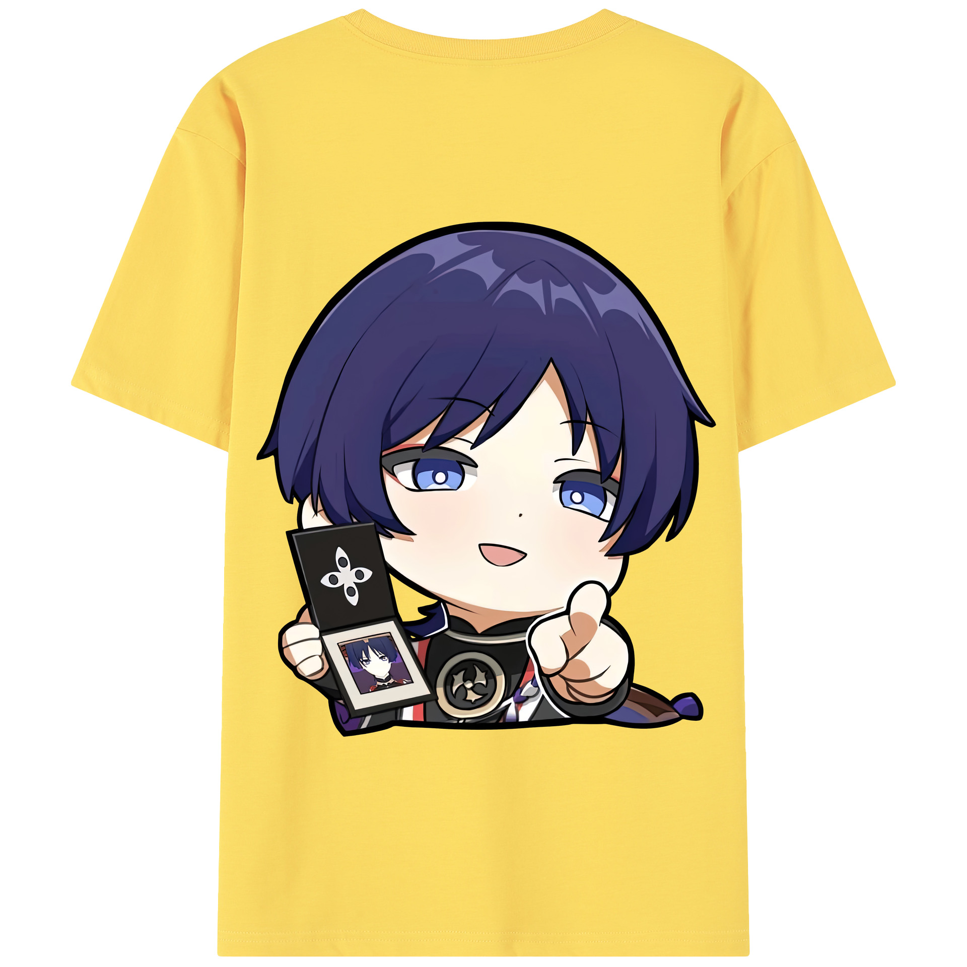 げんし神 さんペい genshin Sanpei 綿100％半袖Tシャツ（背面プリント）