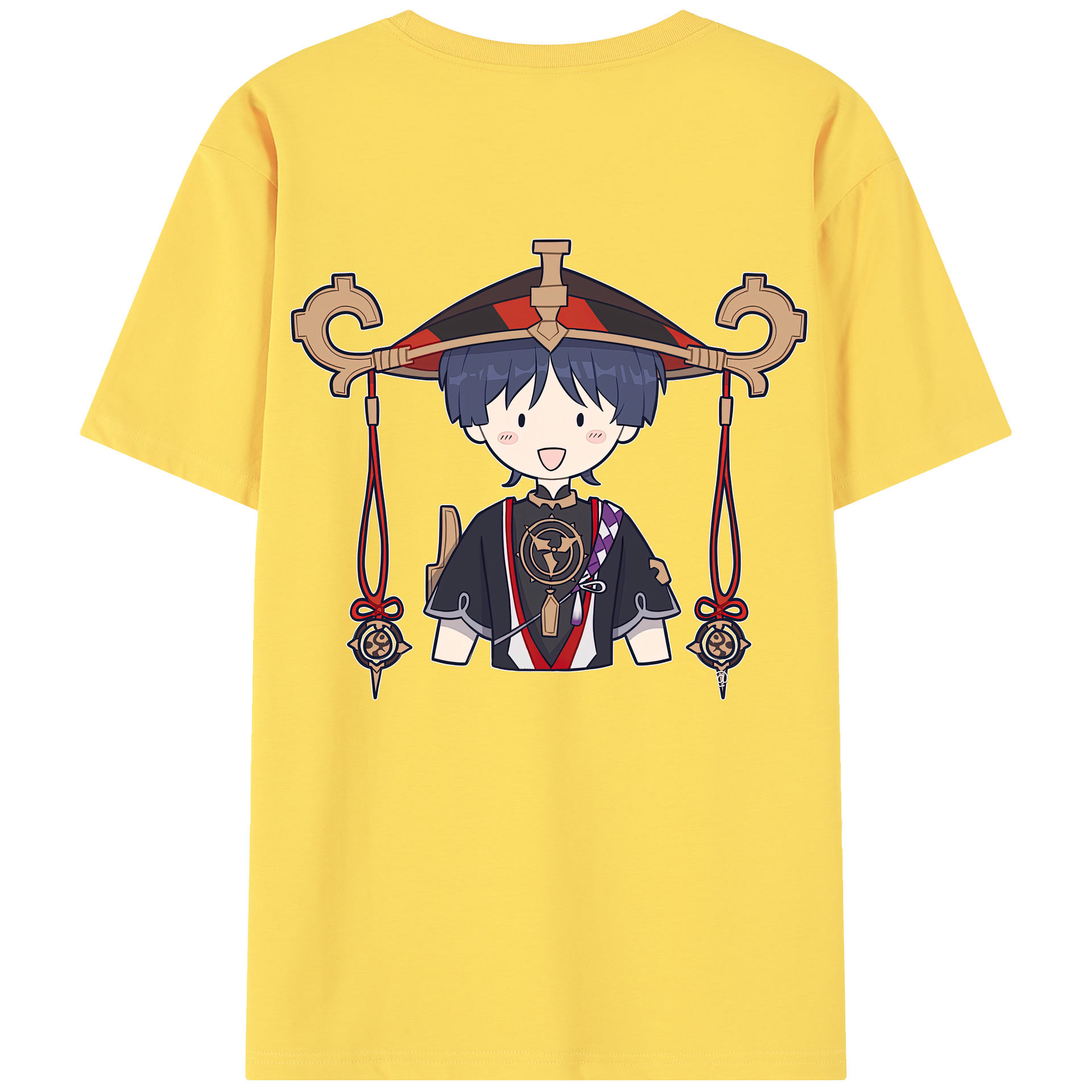 げんし神 さんペい genshin Sanpei 綿100％半袖Tシャツ（背面プリント）