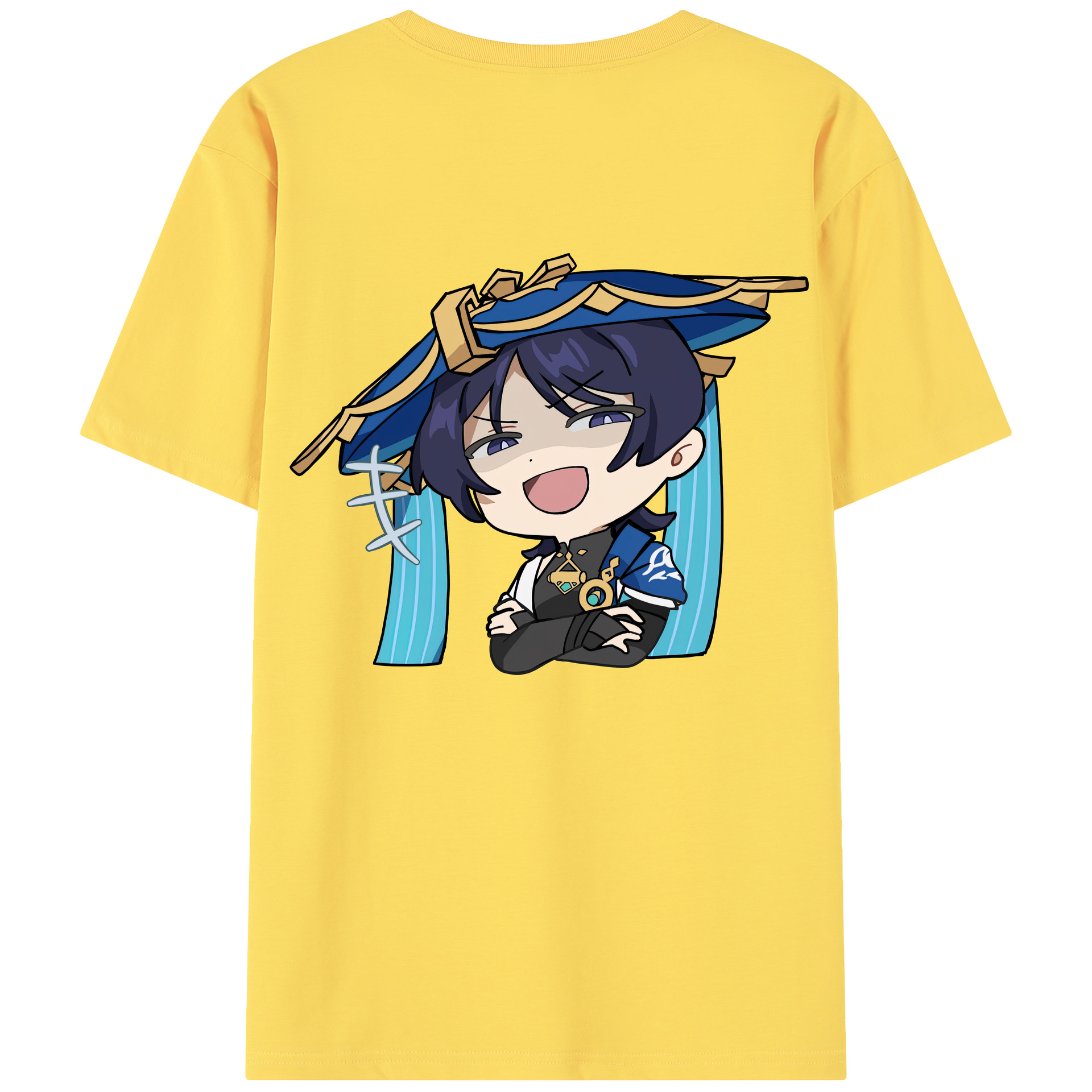 げんし神 さんペい genshin Sanpei 綿100％半袖Tシャツ（背面プリント）