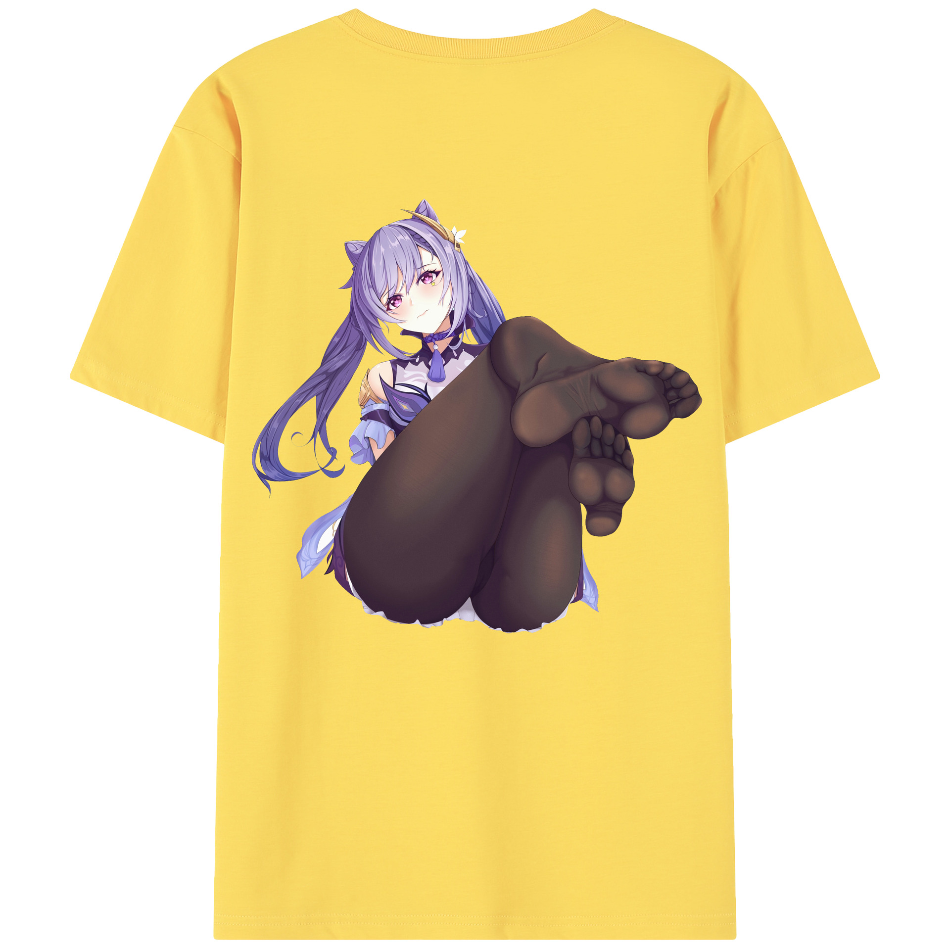 げんし神 刻晴 こくせい genshin Kokusei 綿100％半袖Tシャツ（背面プリント）