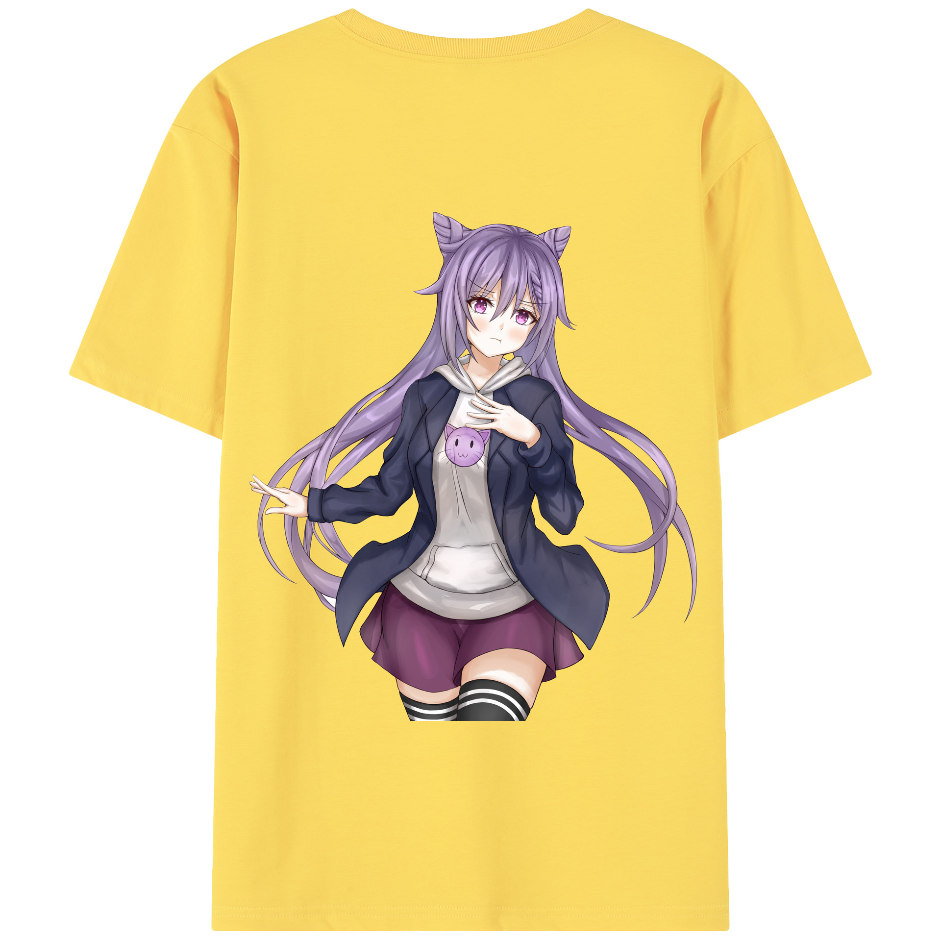 げんし神 刻晴 こくせい genshin Kokusei 綿100％半袖Tシャツ（背面プリント）