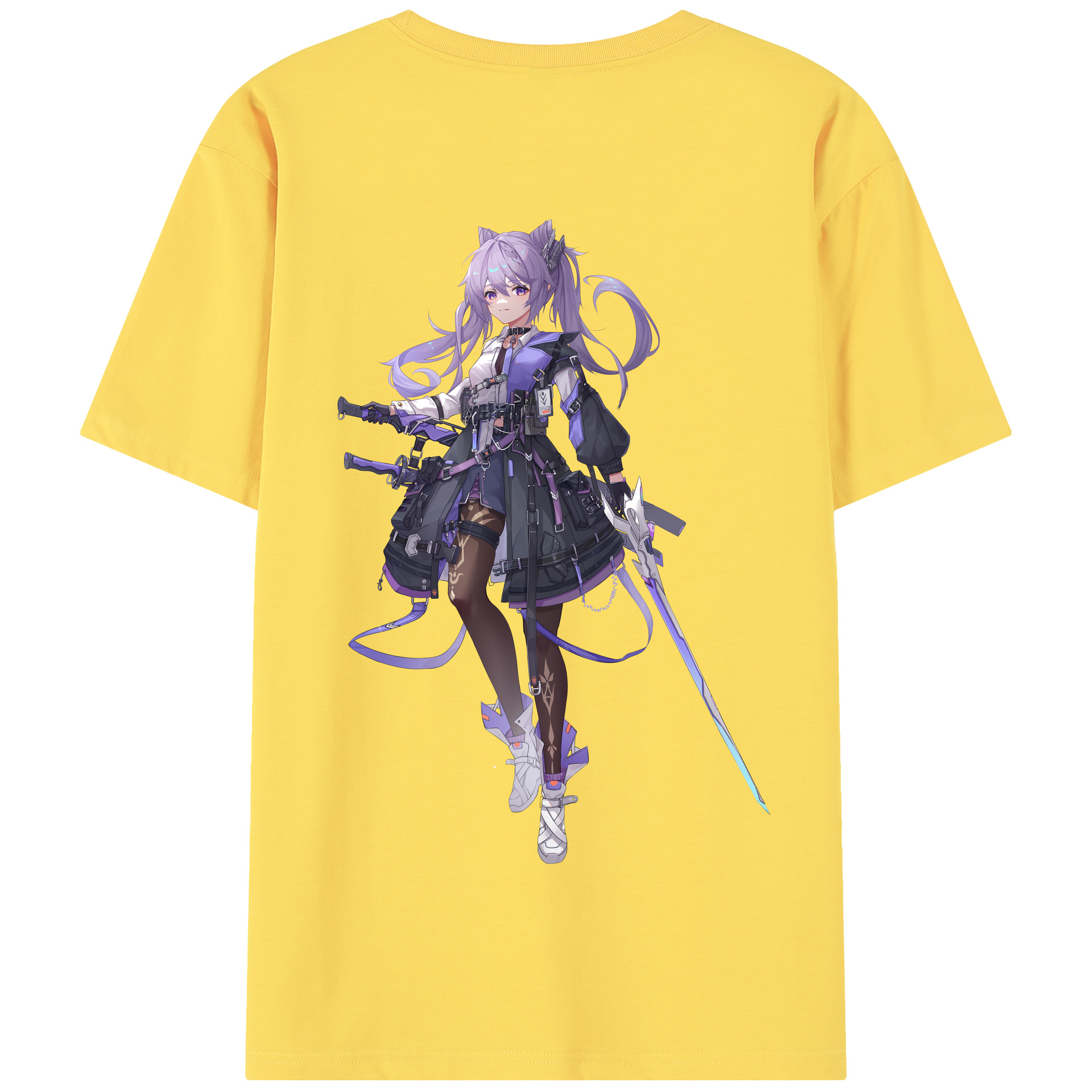 げんし神 刻晴 こくせい genshin Kokusei 綿100％半袖Tシャツ（背面プリント）