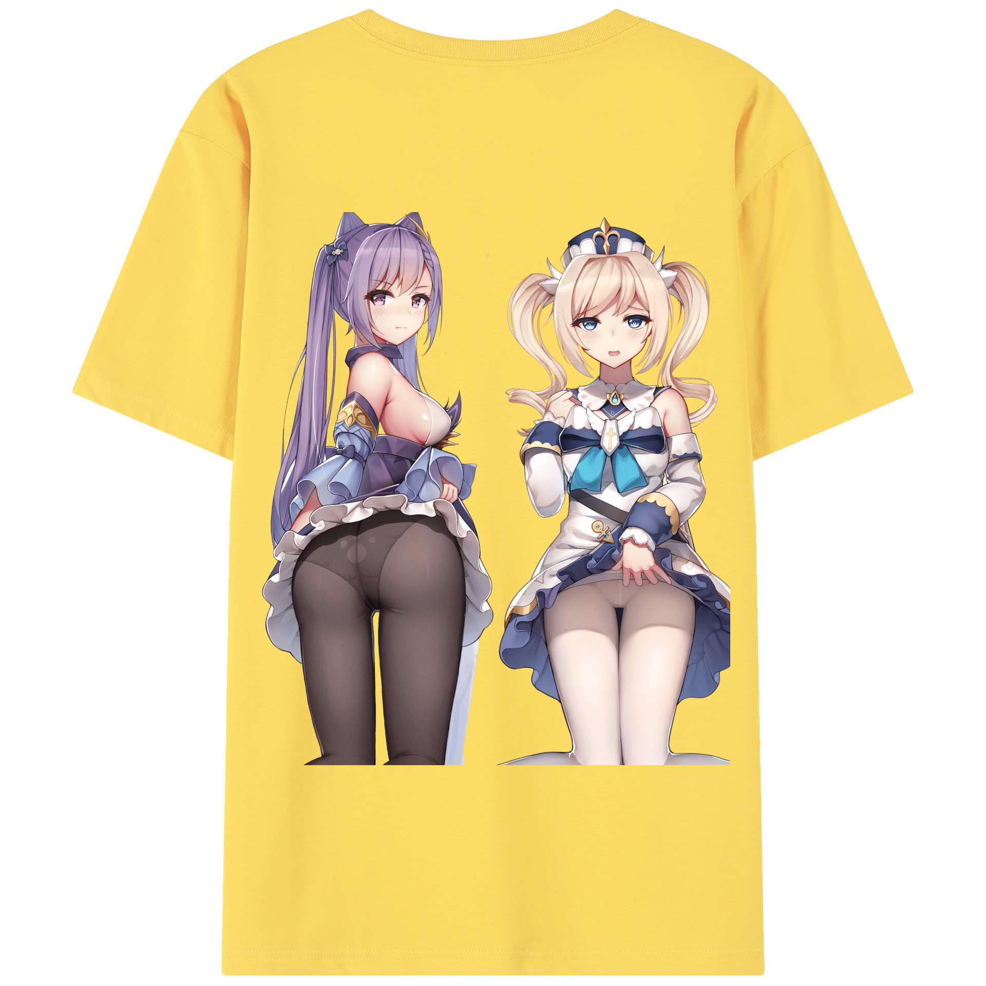 げんし神 刻晴 こくせい genshin Kokusei 綿100％半袖Tシャツ（背面プリント）