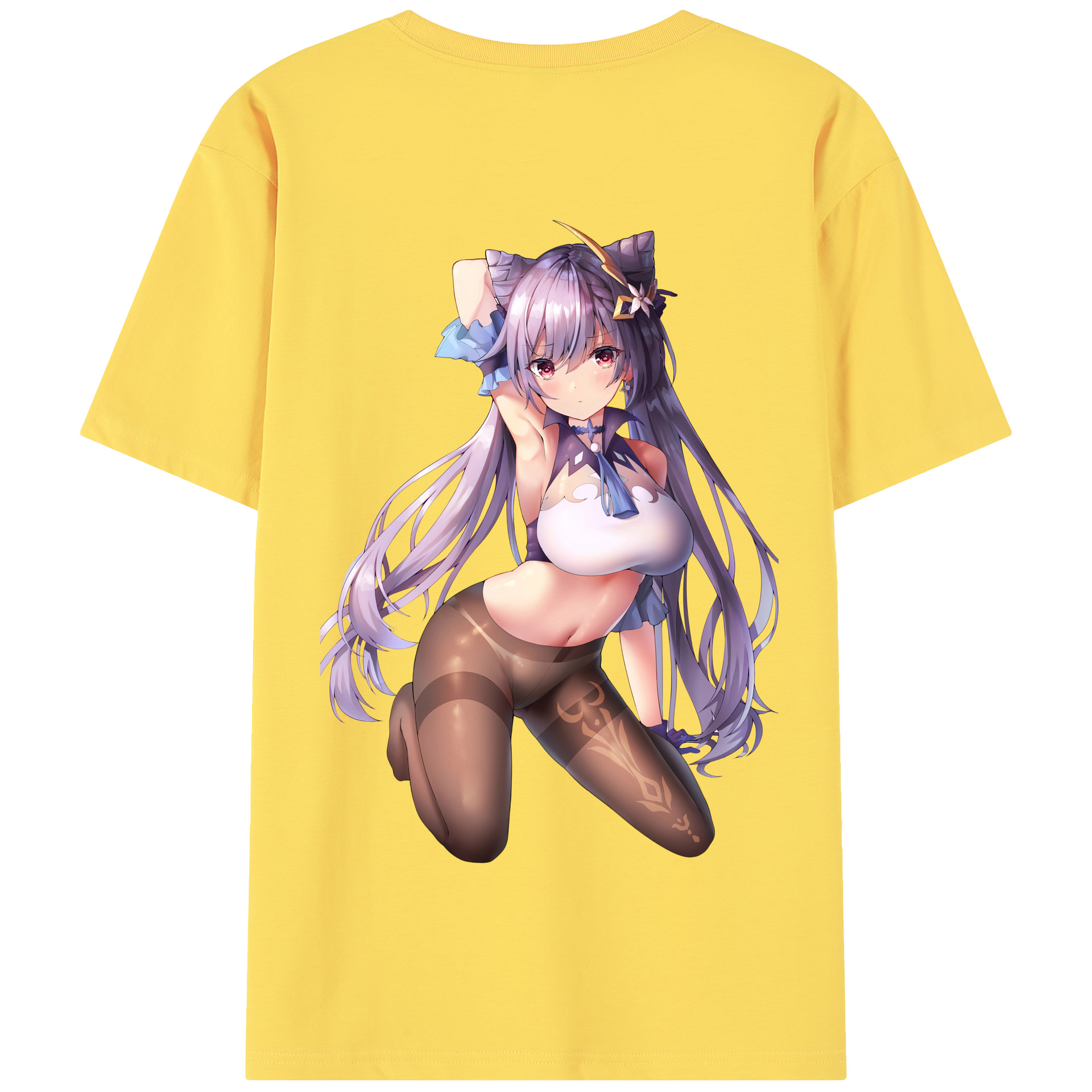 げんし神 刻晴 こくせい genshin Kokusei 綿100％半袖Tシャツ（背面プリント）