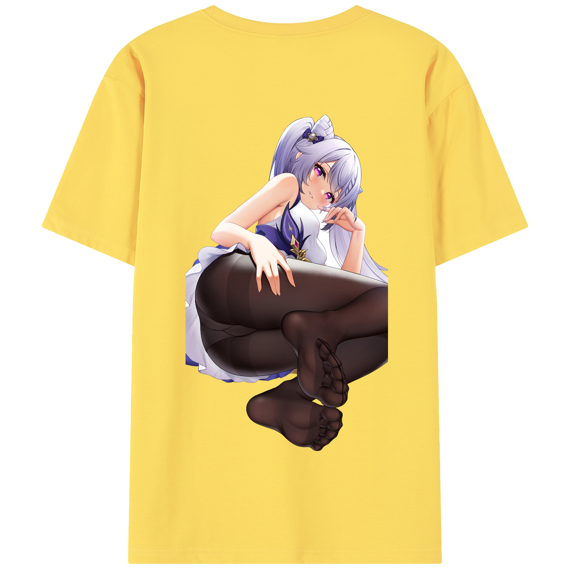 げんし神 刻晴 こくせい genshin Kokusei 綿100％半袖Tシャツ（背面プリント）