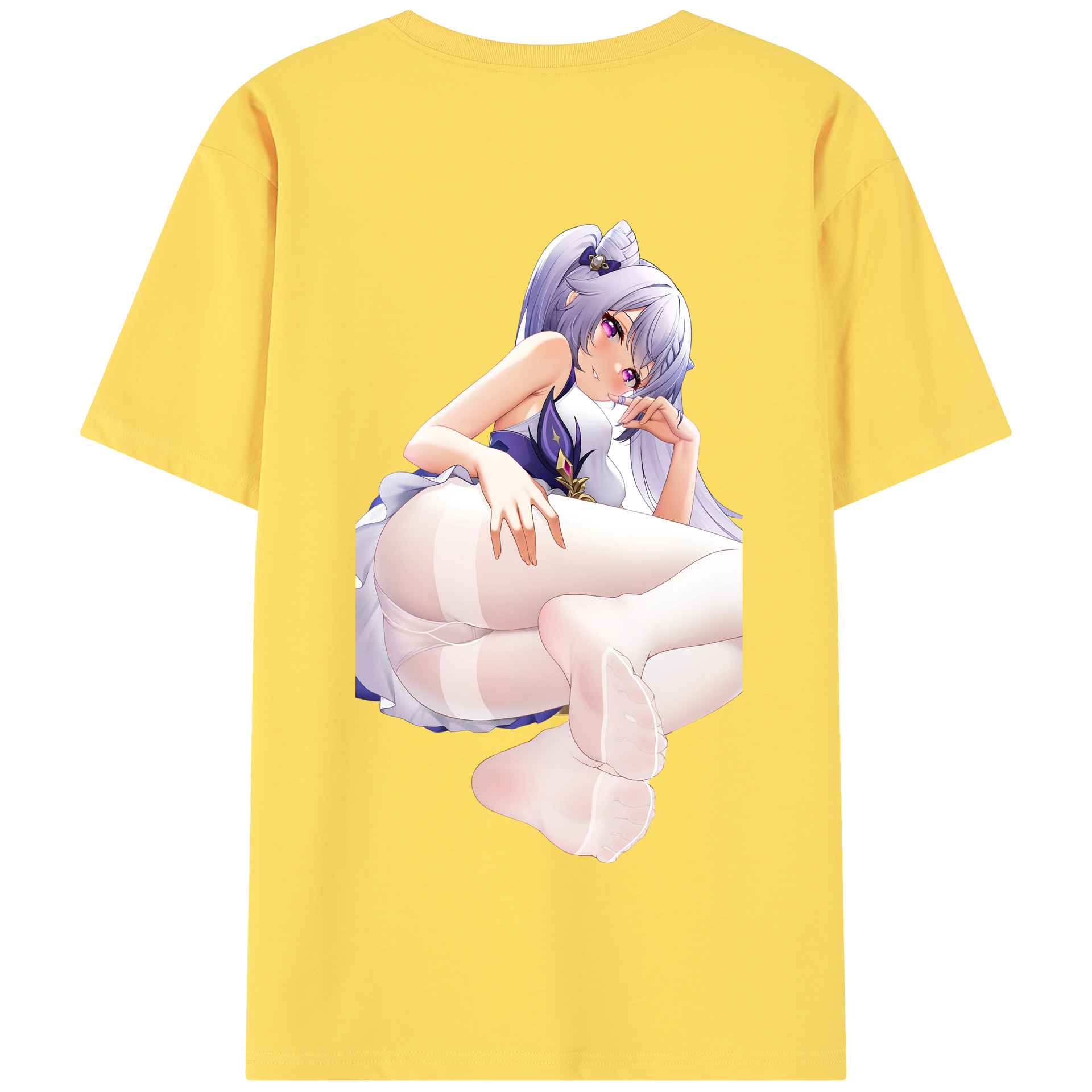 げんし神 刻晴 こくせい genshin Kokusei 綿100％半袖Tシャツ（背面プリント）