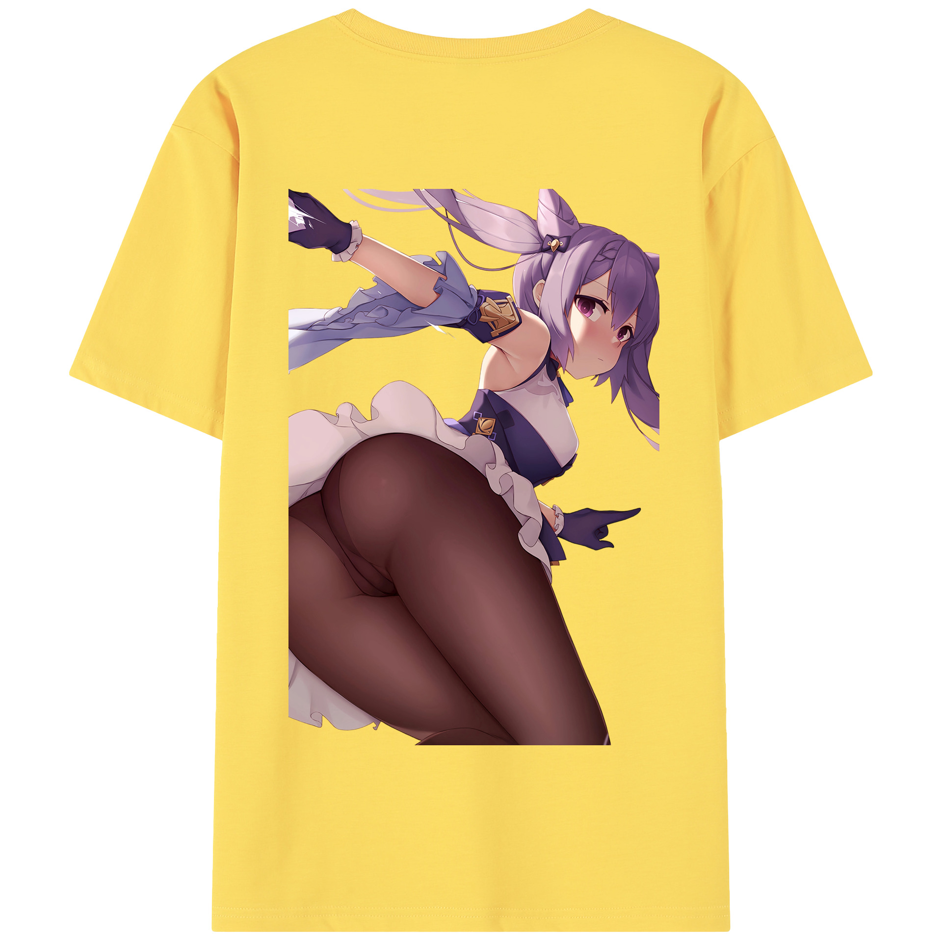 げんし神 刻晴 こくせい genshin Kokusei 綿100％半袖Tシャツ（背面プリント）