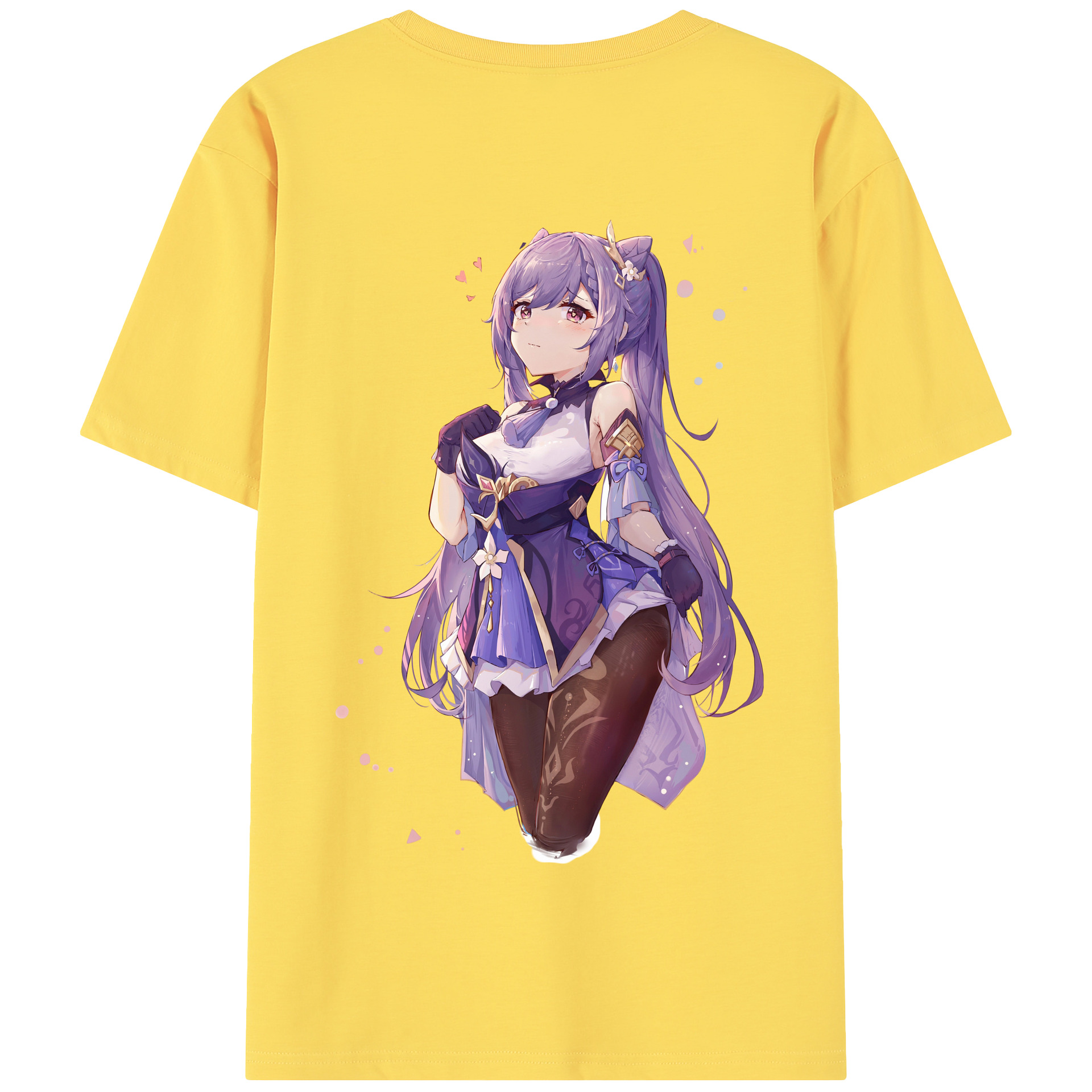 げんし神 刻晴 こくせい genshin Kokusei 綿100％半袖Tシャツ（背面プリント）
