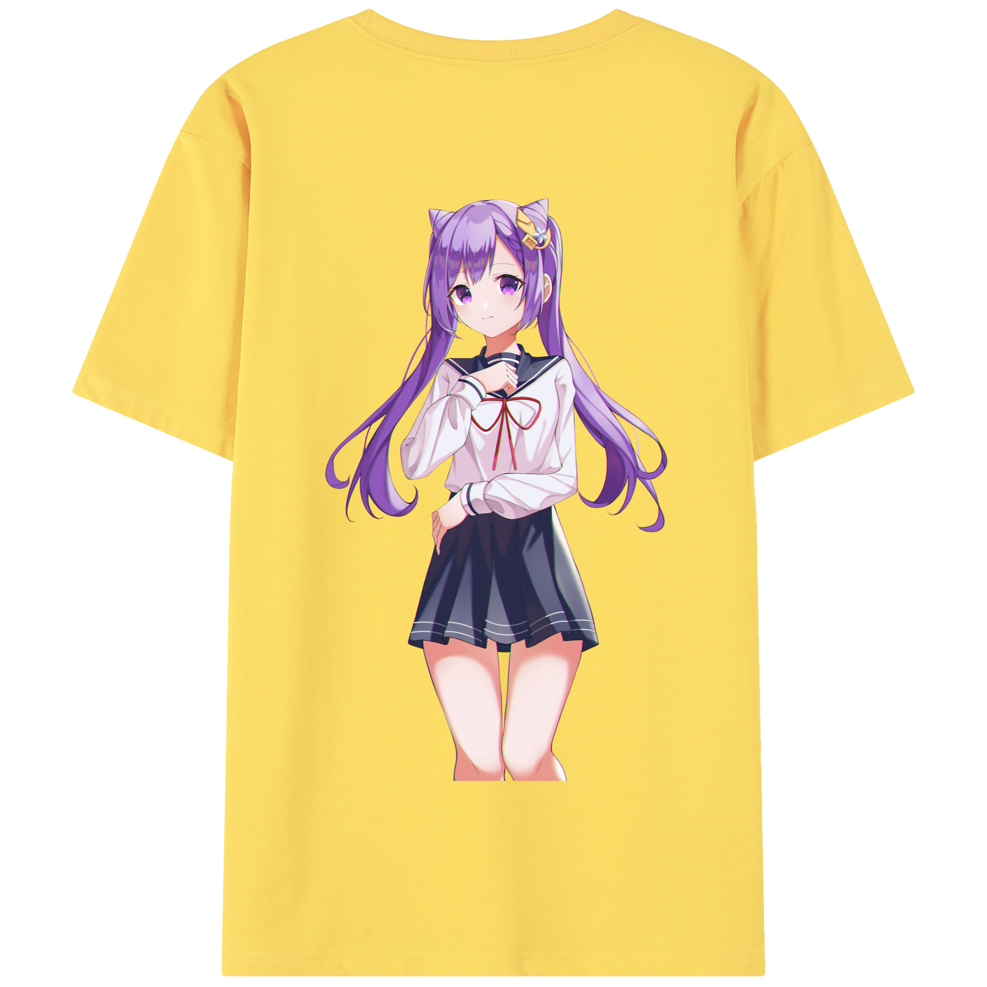 げんし神 刻晴 こくせい genshin Kokusei 綿100％半袖Tシャツ（背面プリント）