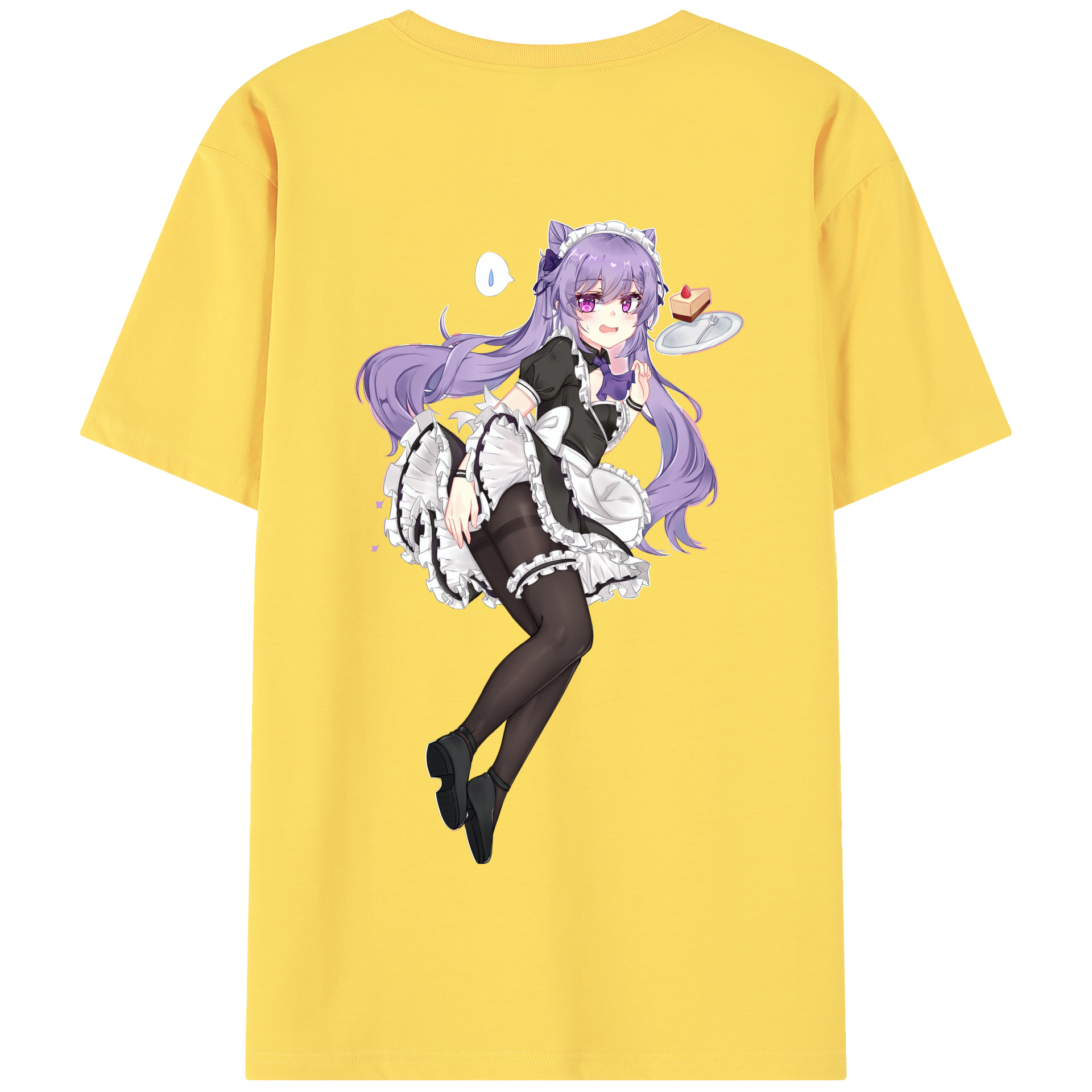 げんし神 刻晴 こくせい genshin Kokusei 綿100％半袖Tシャツ（背面プリント）
