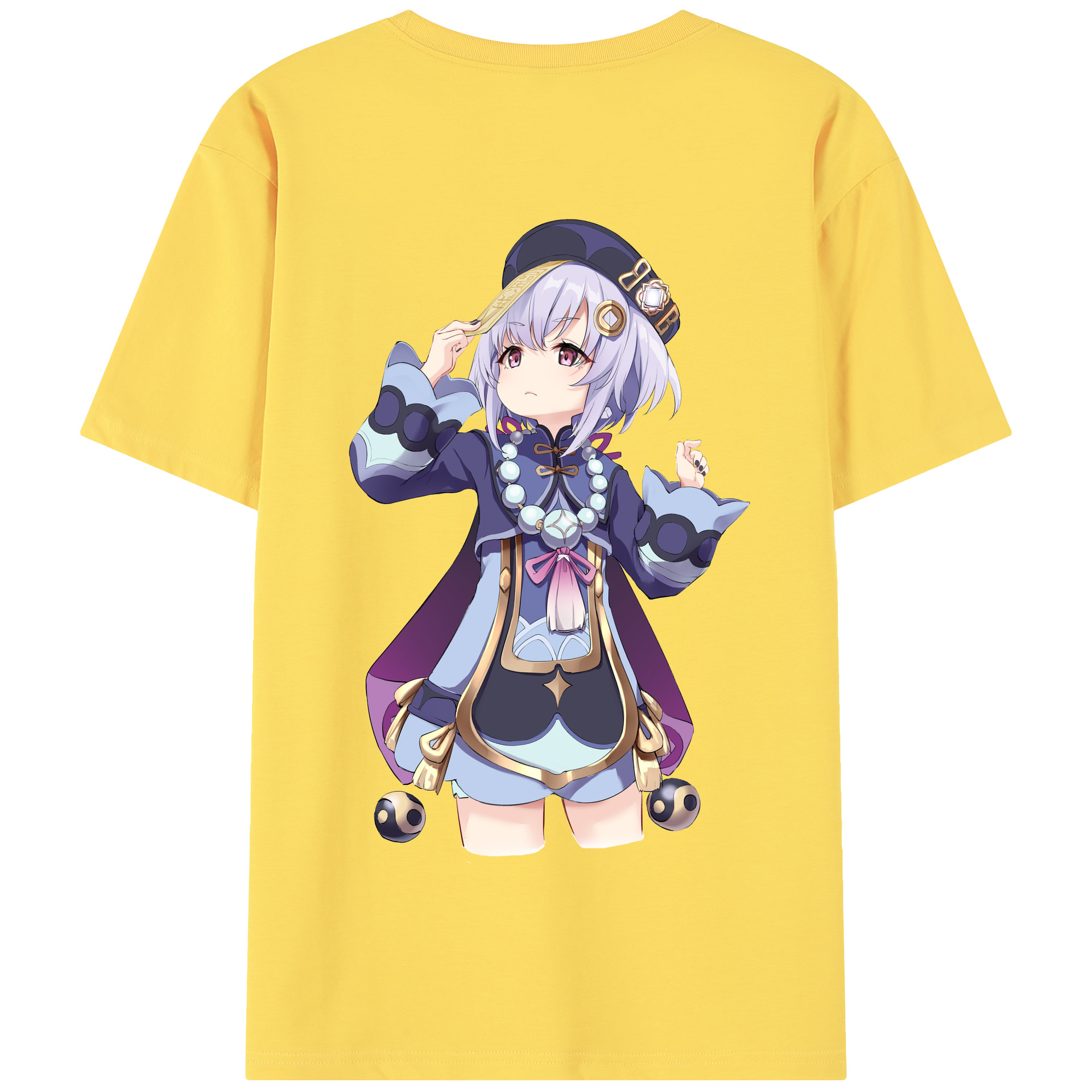 げんし神 七七 なな  genshin Nana 綿100％半袖Tシャツ（背面プリント）