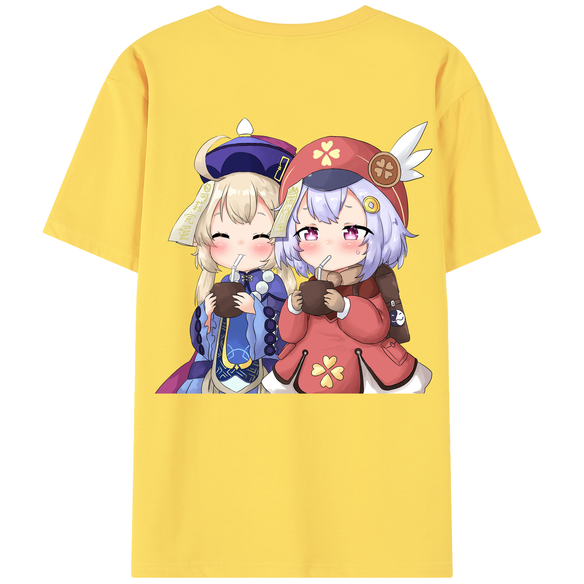 げんし神 七七 なな  genshin Nana 綿100％半袖Tシャツ（背面プリント）