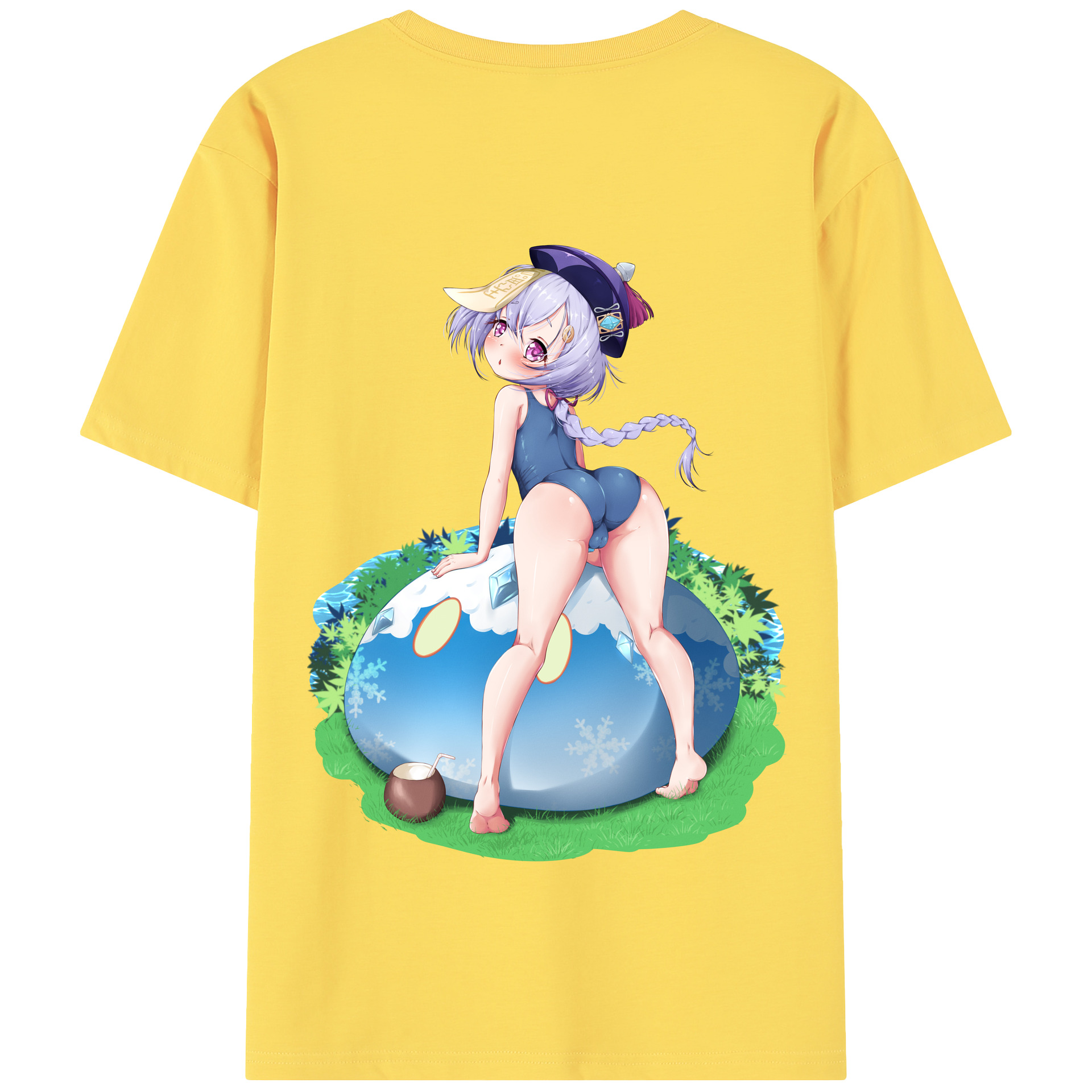げんし神 七七 なな  genshin Nana 綿100％半袖Tシャツ（背面プリント）