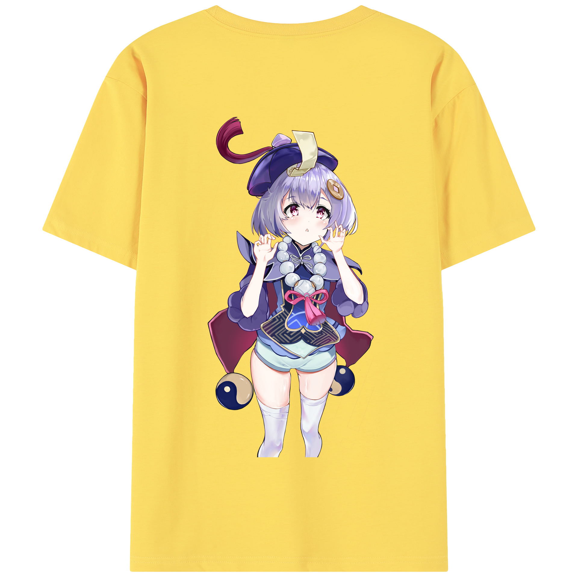 げんし神 七七 なな  genshin Nana 綿100％半袖Tシャツ（背面プリント）