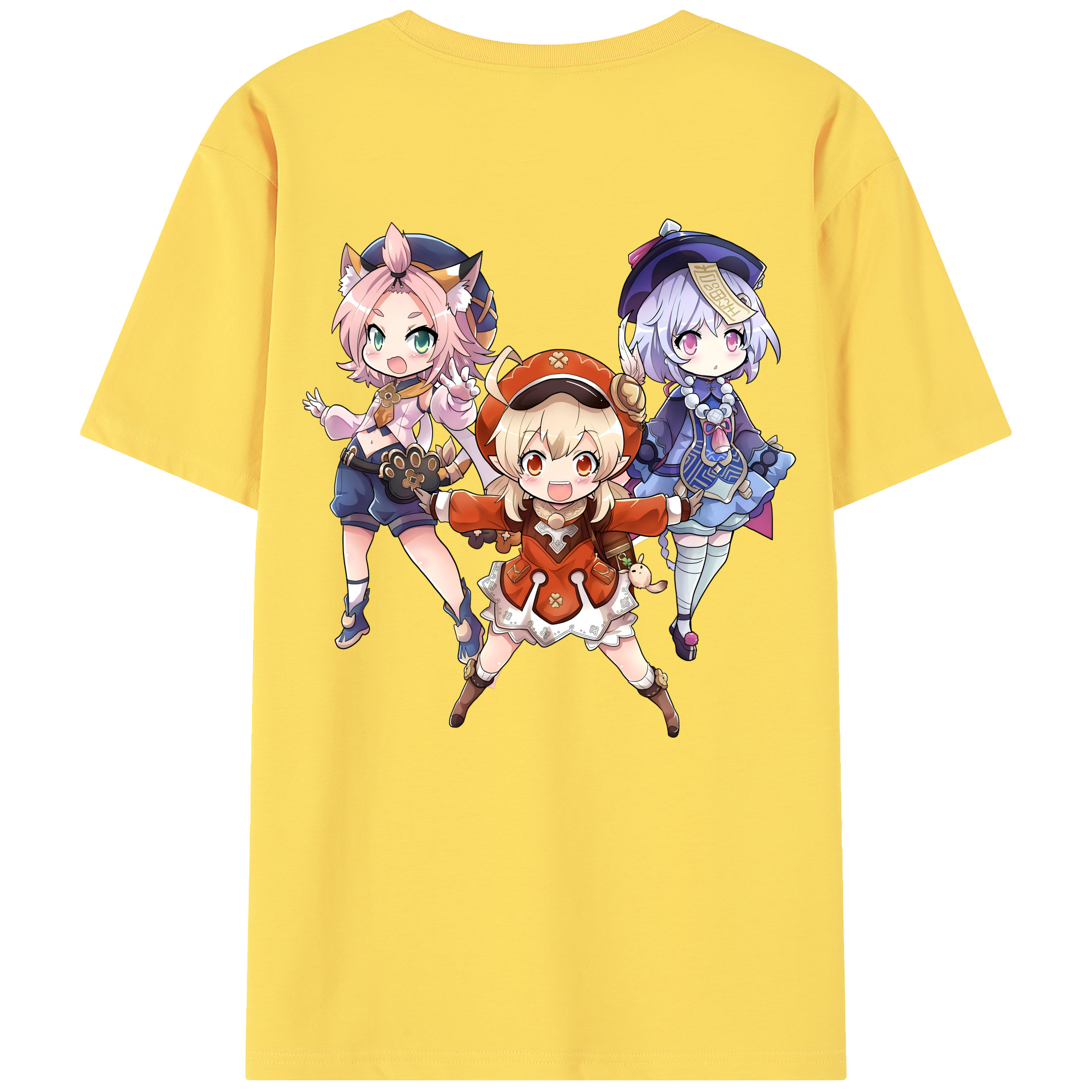 げんし神 七七 なな  genshin Nana 綿100％半袖Tシャツ（背面プリント）