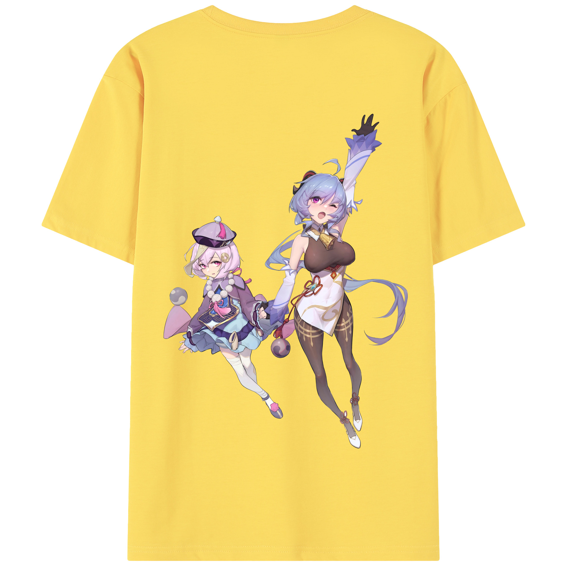 げんし神 七七 なな  genshin Nana 綿100％半袖Tシャツ（背面プリント）