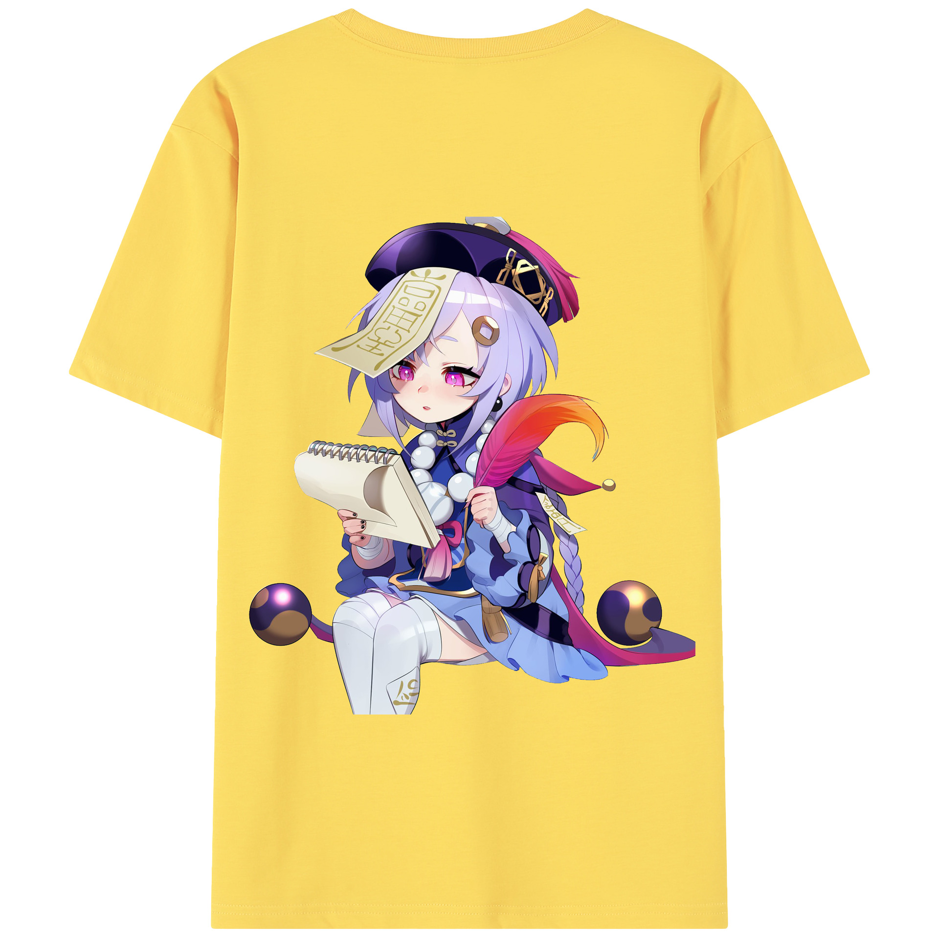 げんし神 七七 なな  genshin Nana 綿100％半袖Tシャツ（背面プリント）