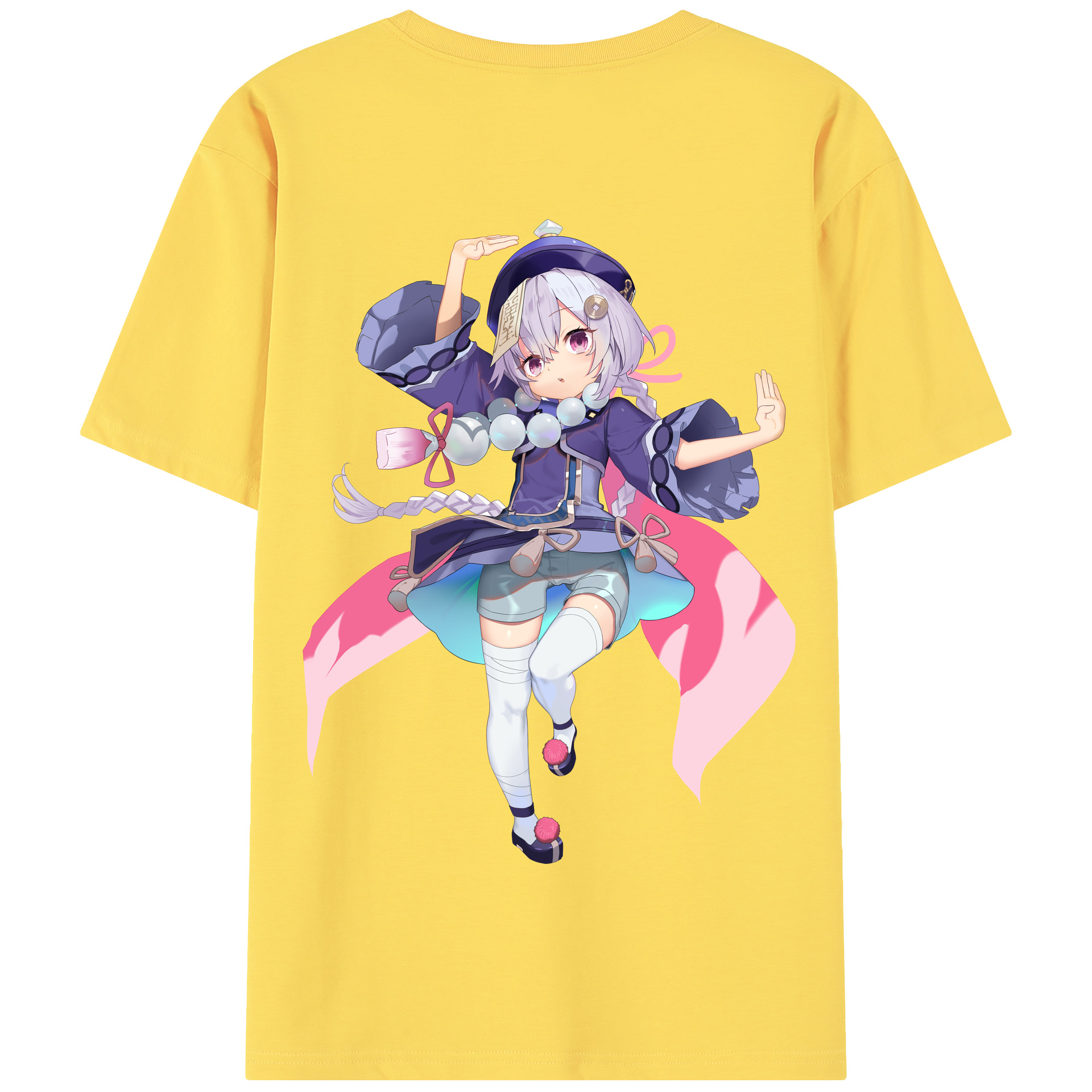 げんし神 七七 なな  genshin Nana 綿100％半袖Tシャツ（背面プリント）