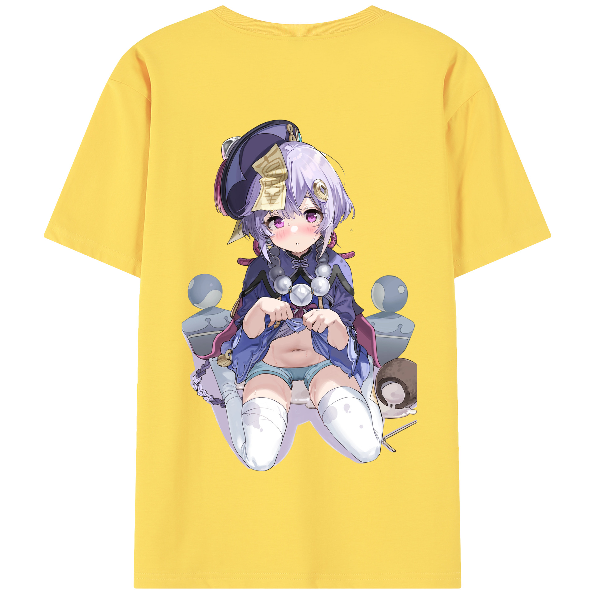 げんし神 七七 なな  genshin Nana 綿100％半袖Tシャツ（背面プリント）
