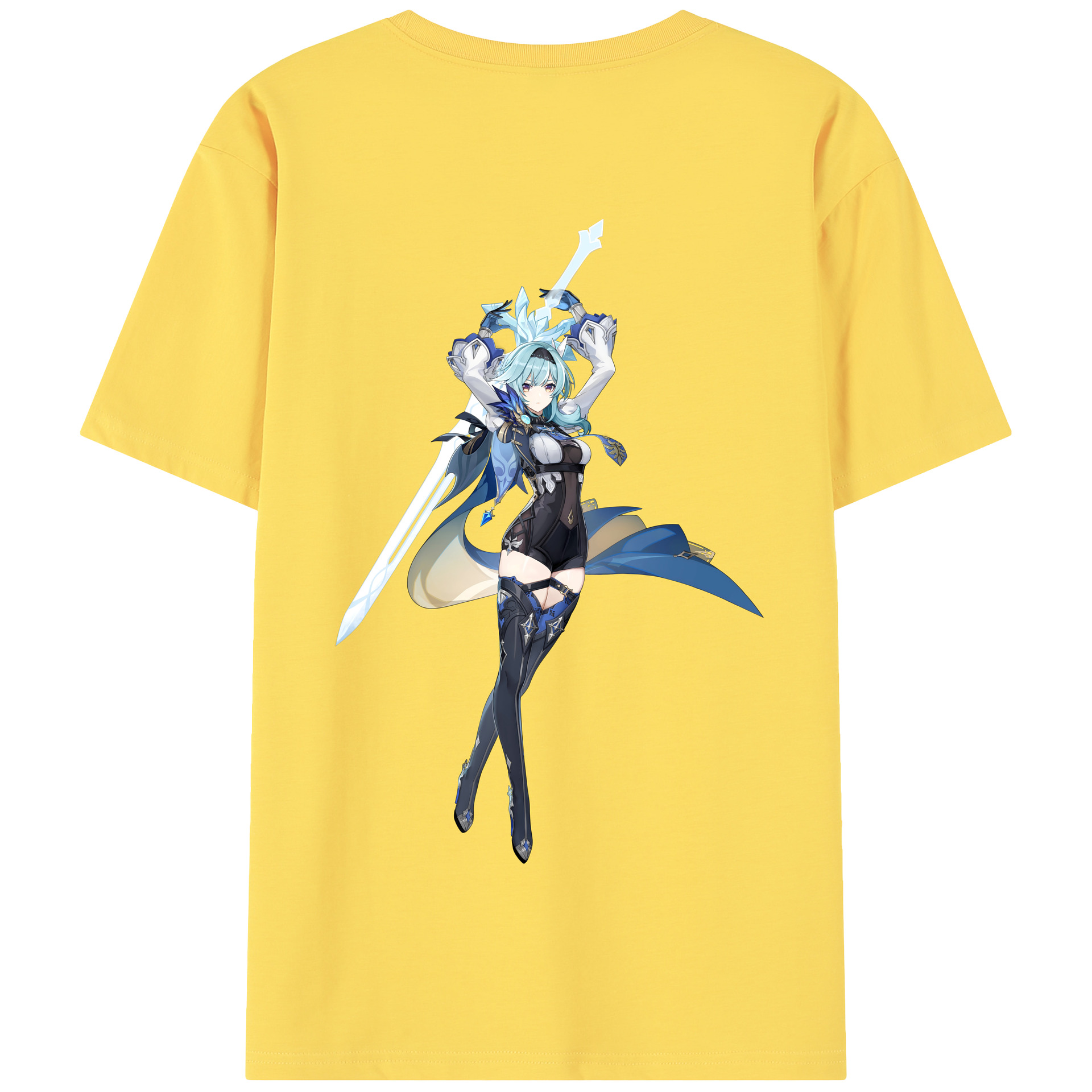 げんし神 优菈 ゆうら genshin Yūra 綿100％半袖Tシャツ（背面プリント）