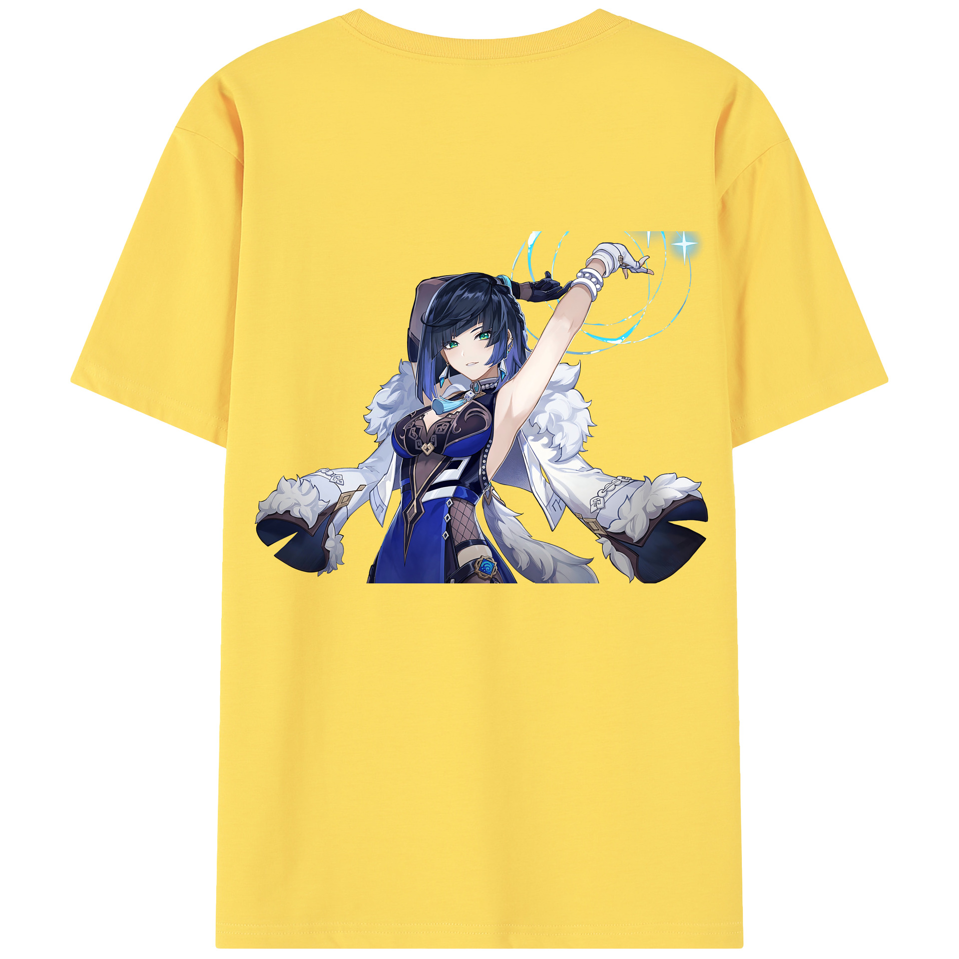 げんし神 夜兰 やらん genshin Yaran 綿100％半袖Tシャツ（背面プリント）
