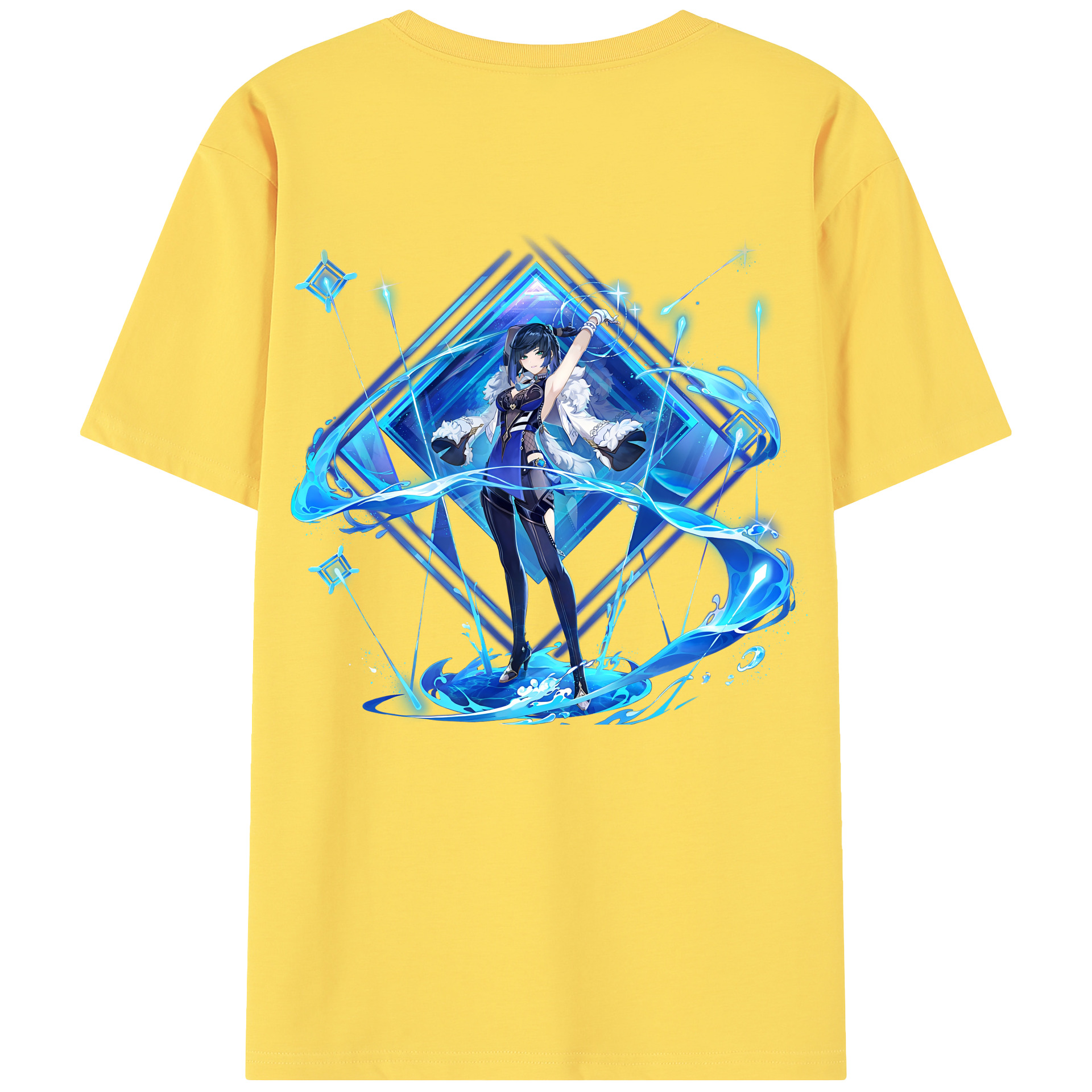 げんし神 夜兰 やらん genshin Yaran 綿100％半袖Tシャツ（背面プリント）