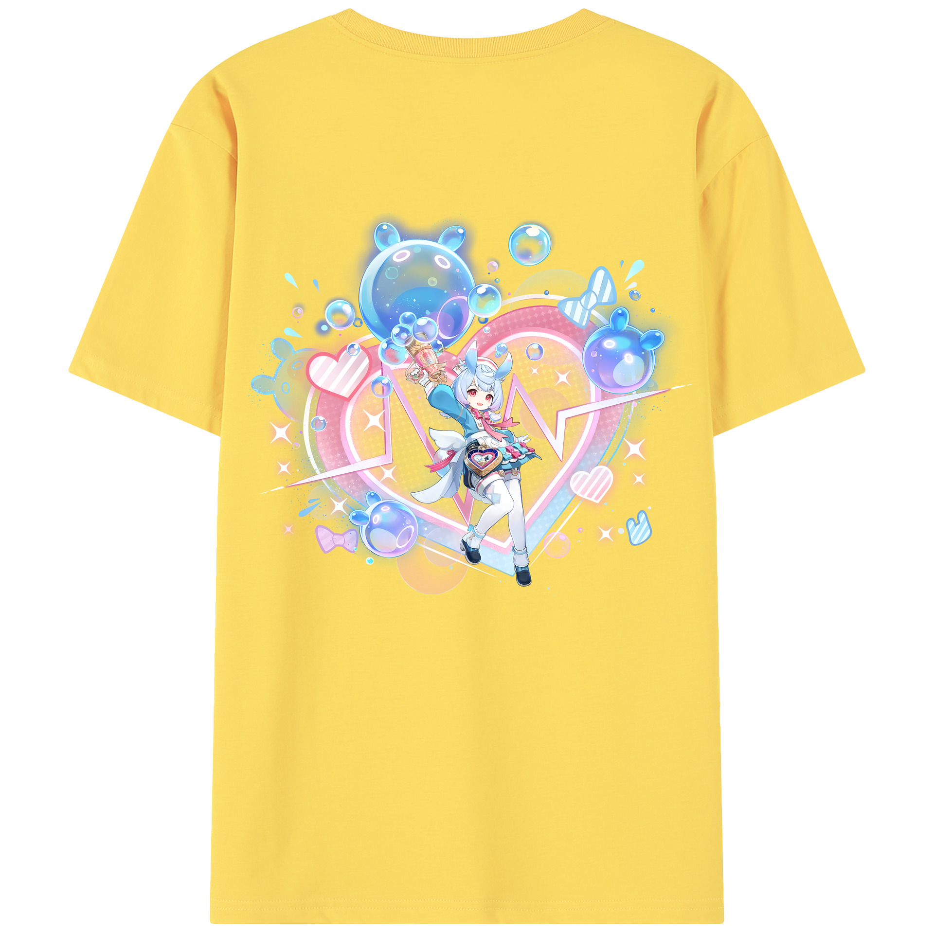 げんし神 シゲウィン genshin Shigewin 綿100％半袖Tシャツ（背面プリント）