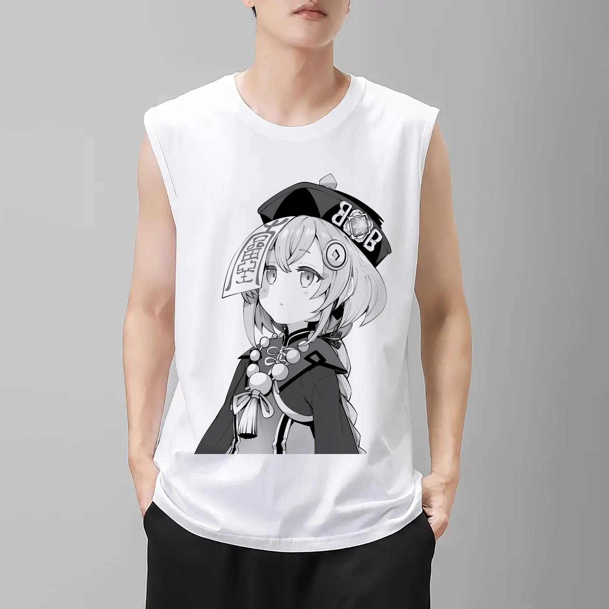 げんし神 七七 なな  genshin Nana コットン100％タンクトップ（フロントプリント）