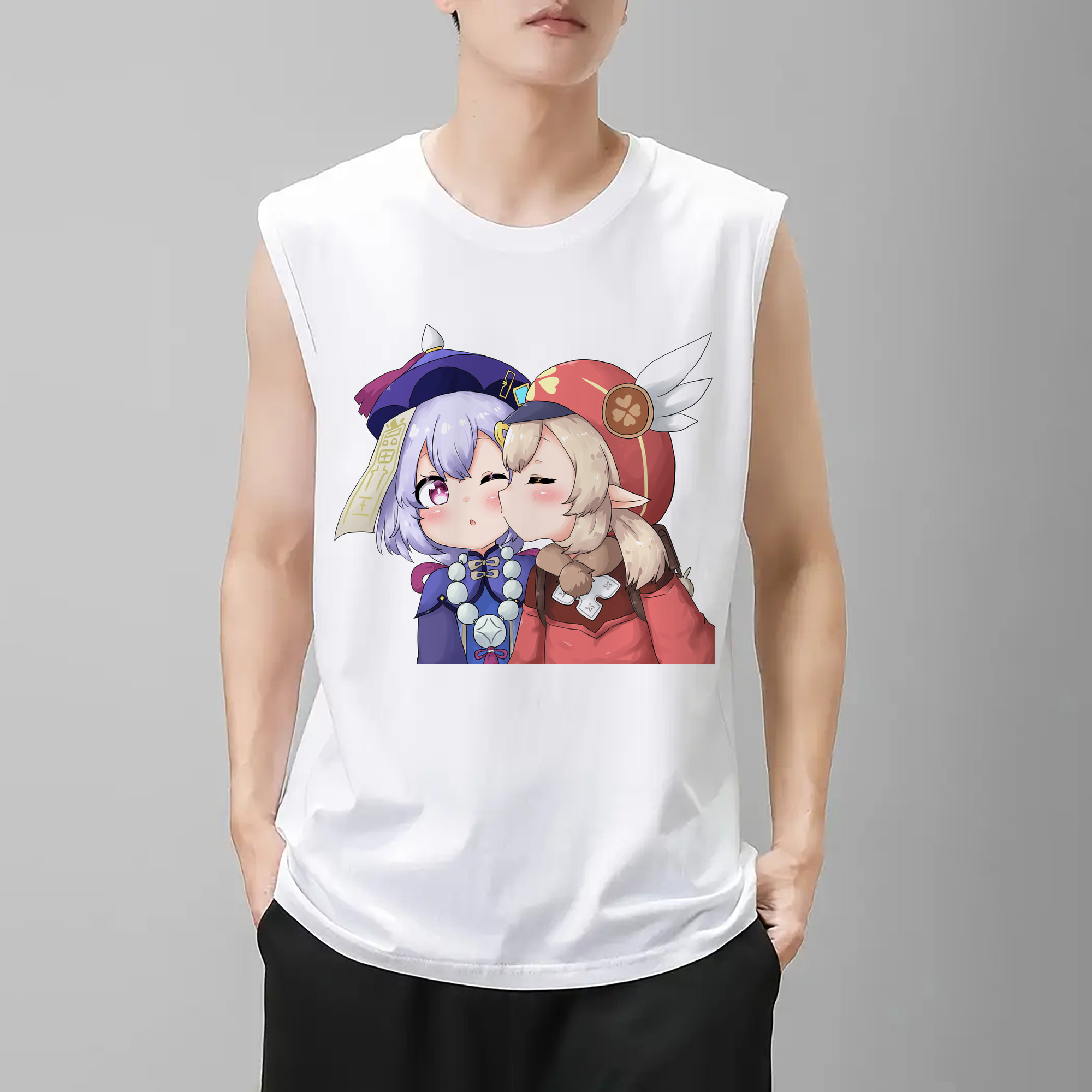 げんし神 七七 なな  genshin Nana コットン100％タンクトップ（フロントプリント）