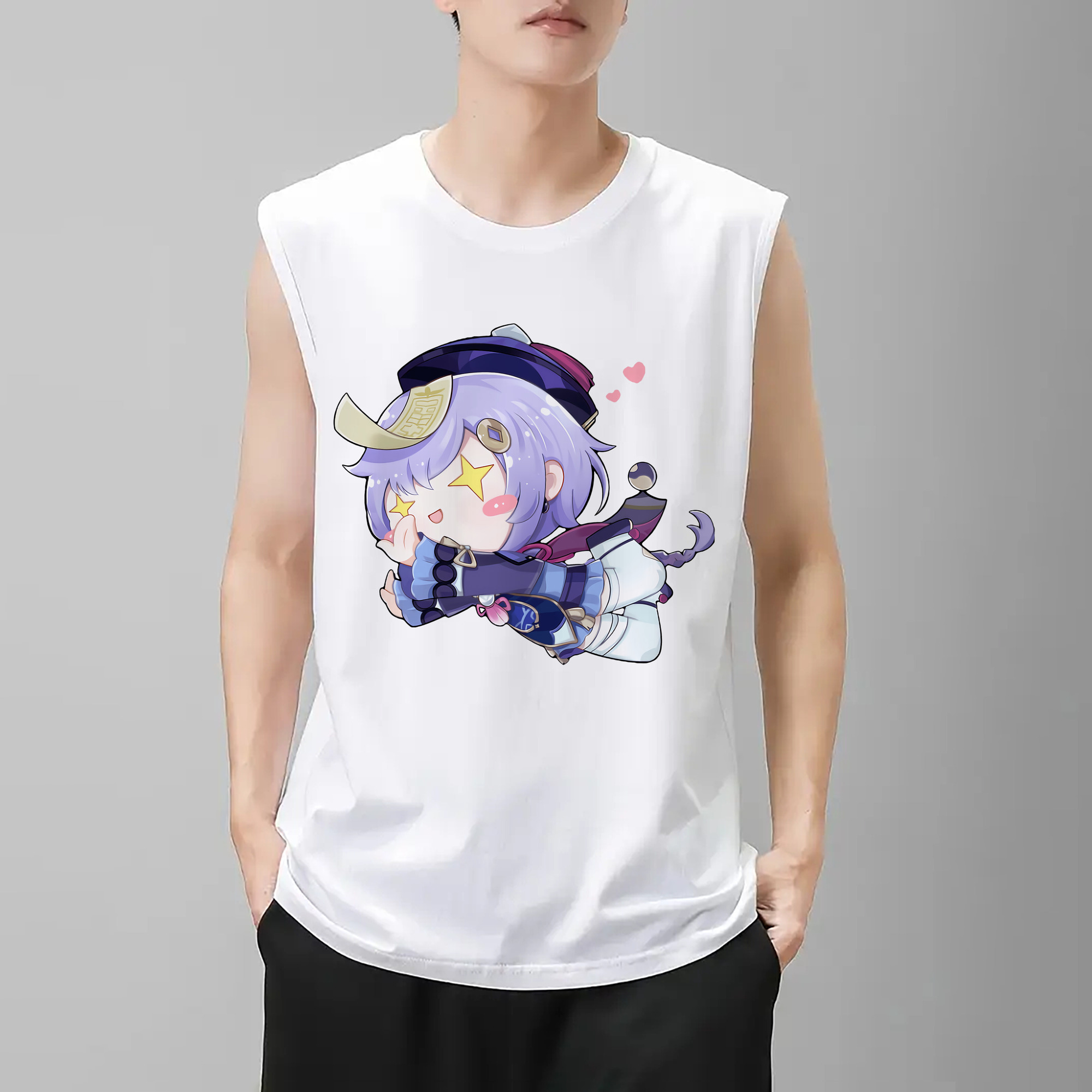 げんし神 七七 なな  genshin Nana コットン100％タンクトップ（フロントプリント）