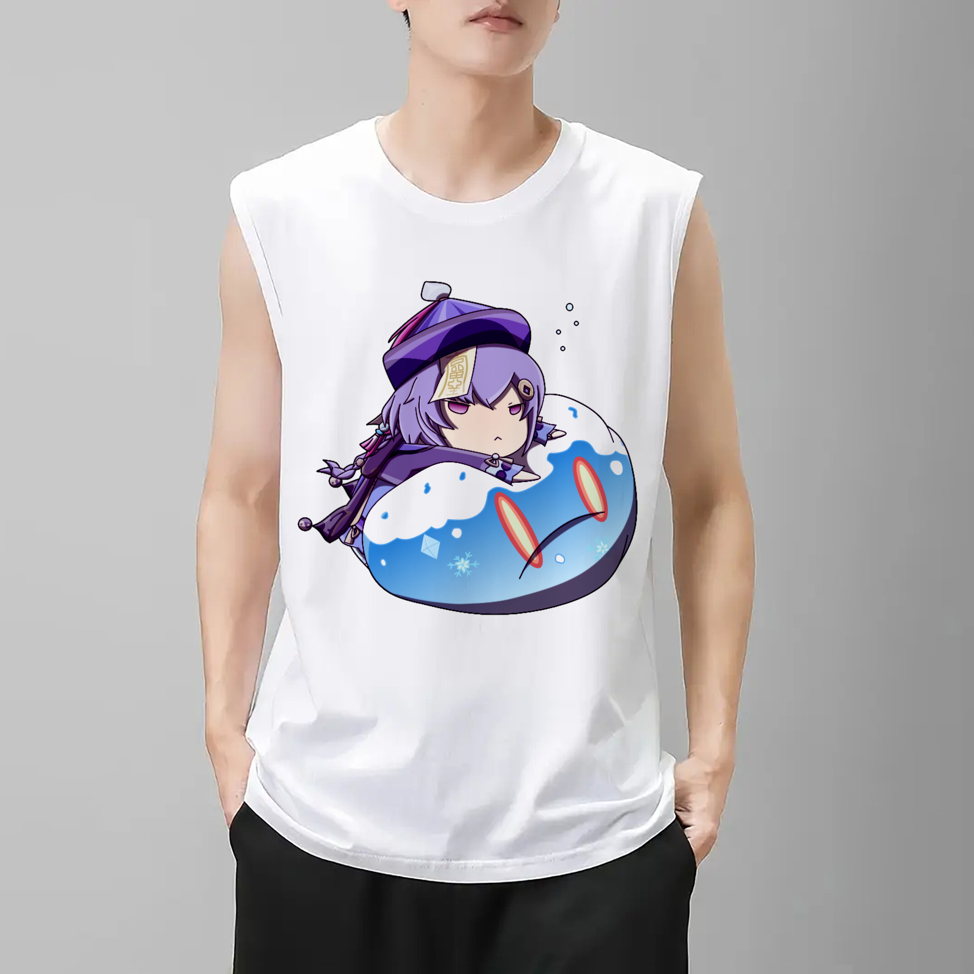 げんし神 七七 なな  genshin Nana コットン100％タンクトップ（フロントプリント）