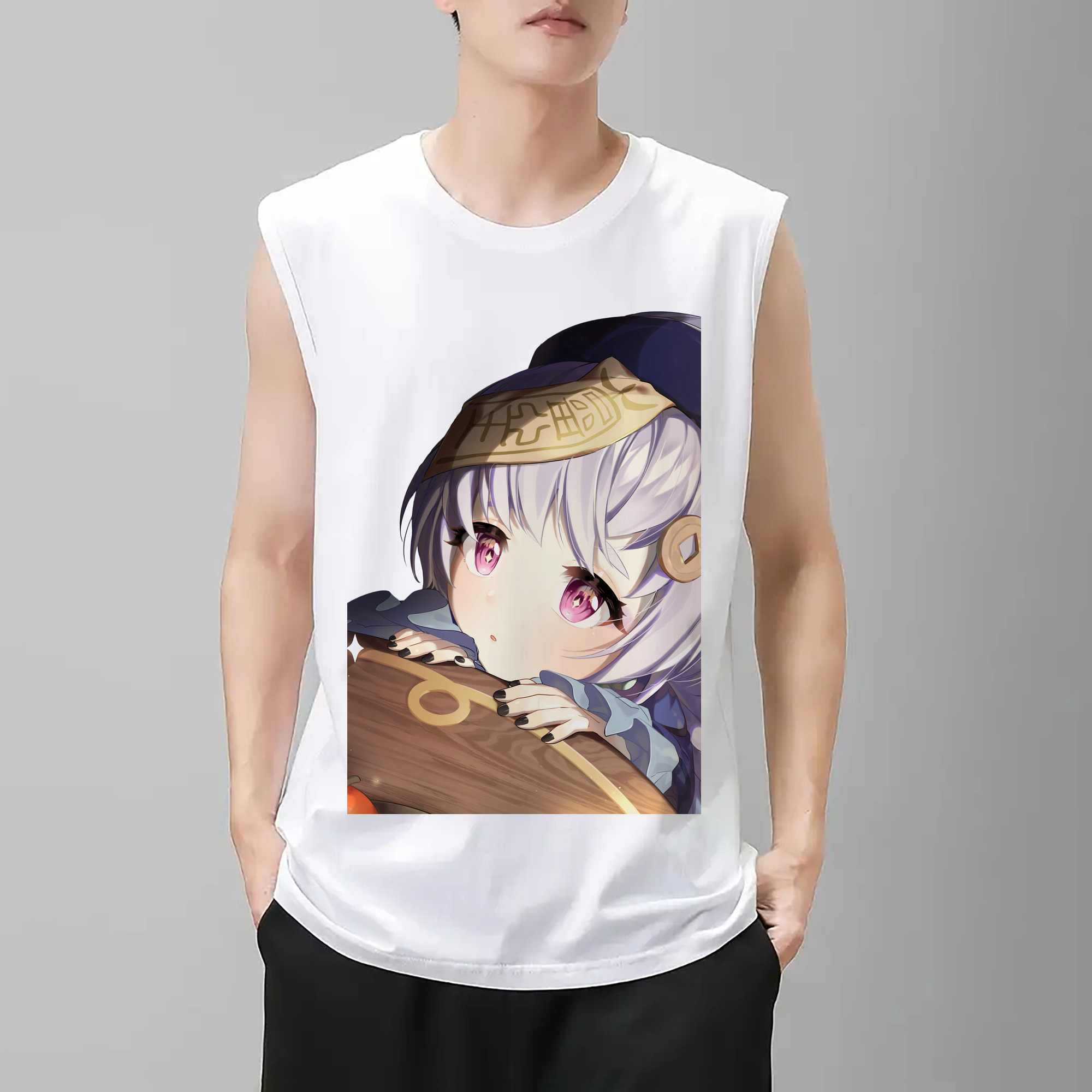 げんし神 七七 なな  genshin Nana コットン100％タンクトップ（フロントプリント）