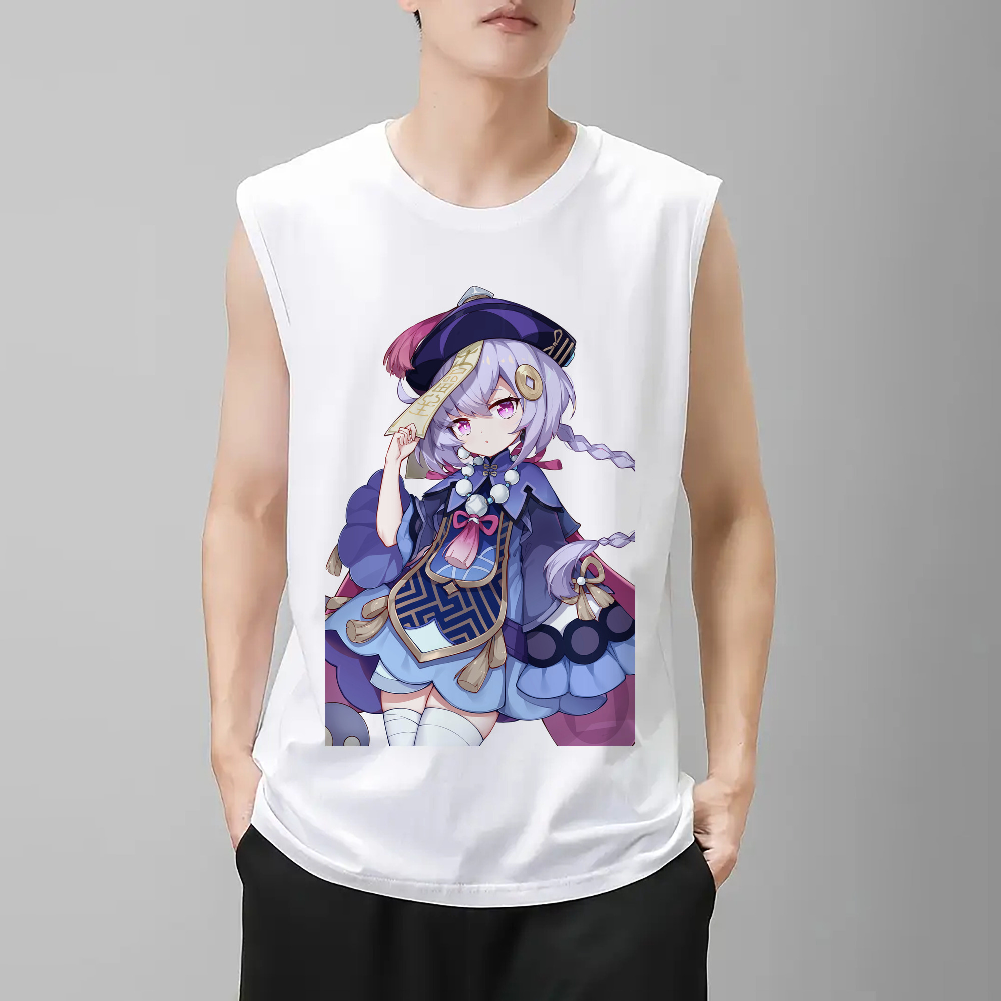 げんし神 七七 なな  genshin Nana コットン100％タンクトップ（フロントプリント）
