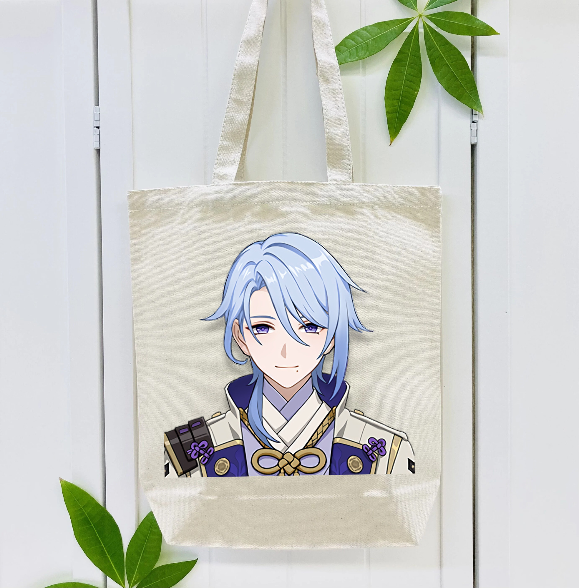 げんし神 神里綾人 かみさとあやと genshin Kamisato Ayato 縦型キャンバス生地手提げバッグ　トートバッグ