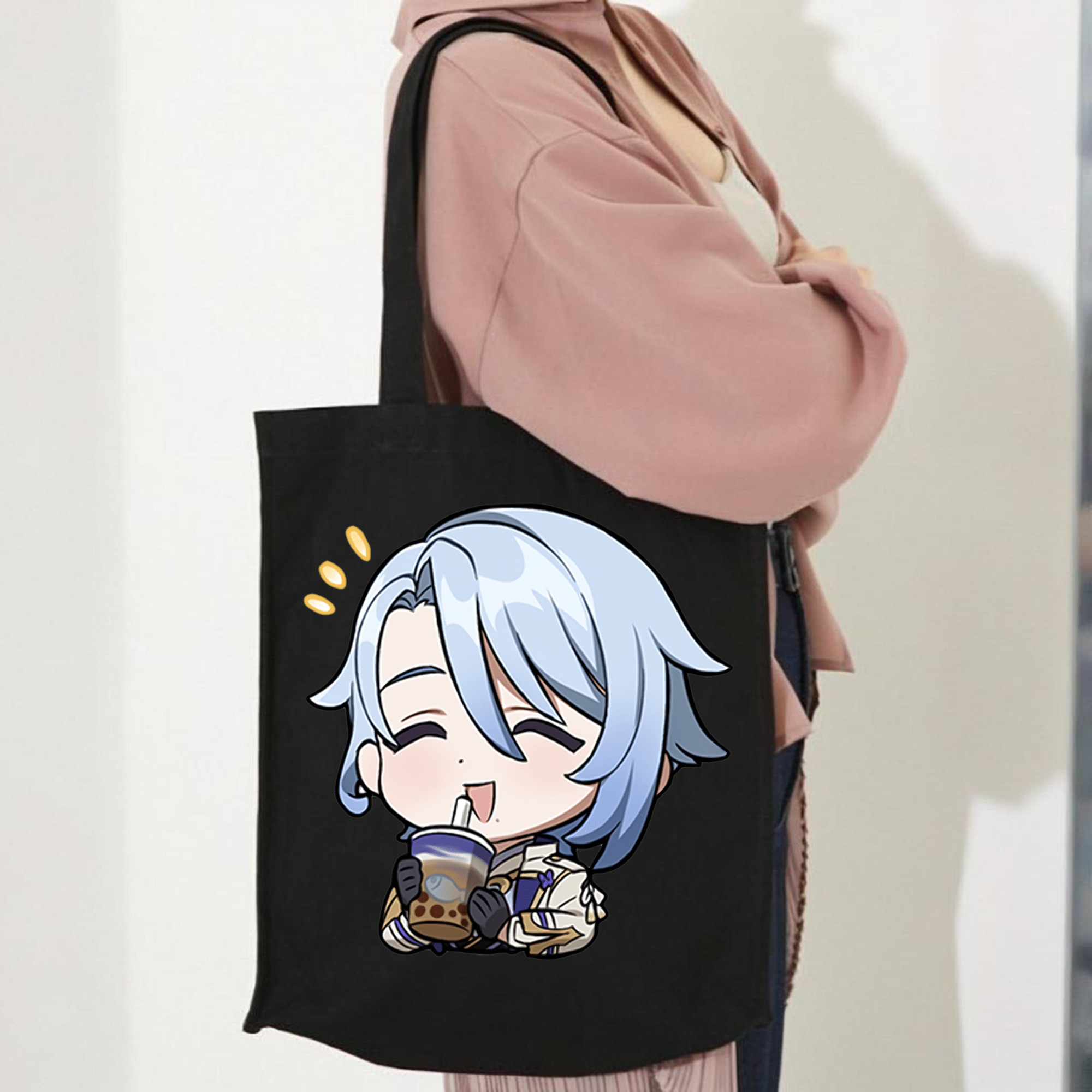 げんし神 神里綾人 かみさとあやと genshin Kamisato Ayato 縦型キャンバス生地手提げバッグ　トートバッグ