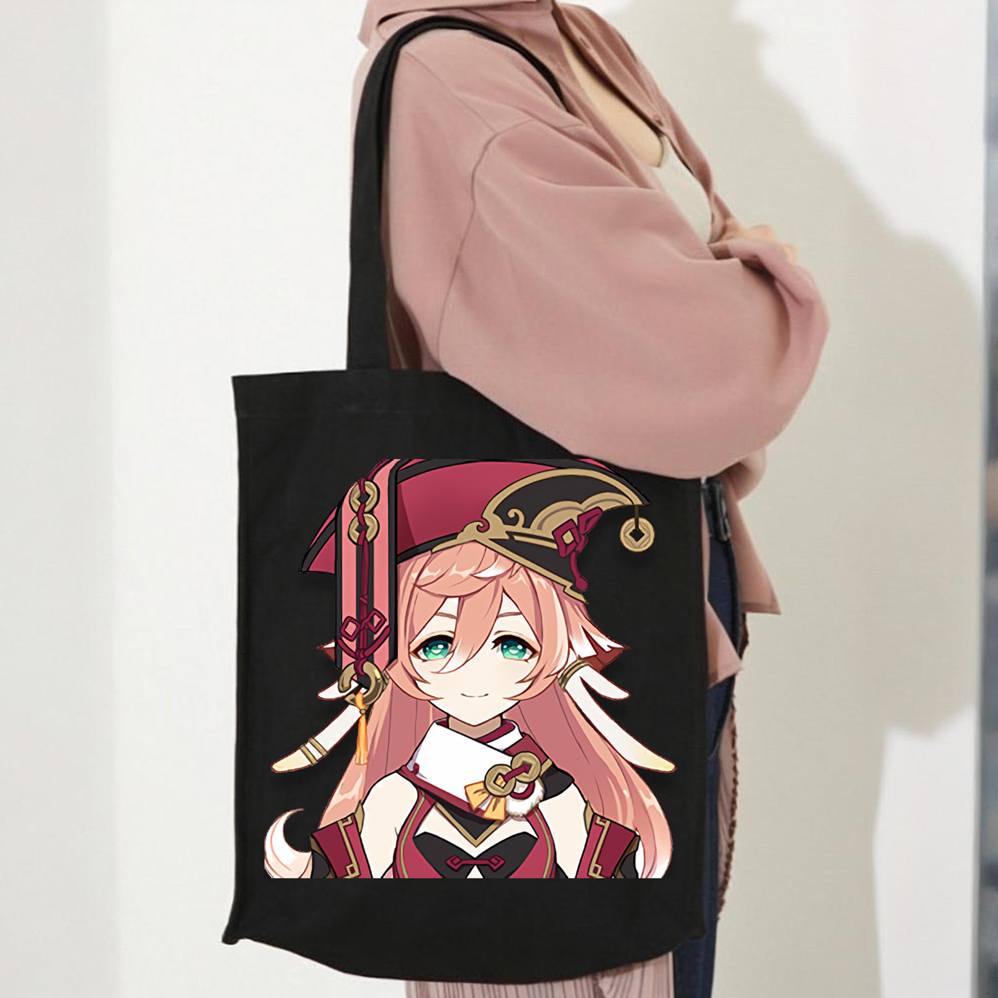 げんし神 ヤンフェイ genshin Yanfei 縦型キャンバス生地手提げバッグ　トートバッグ