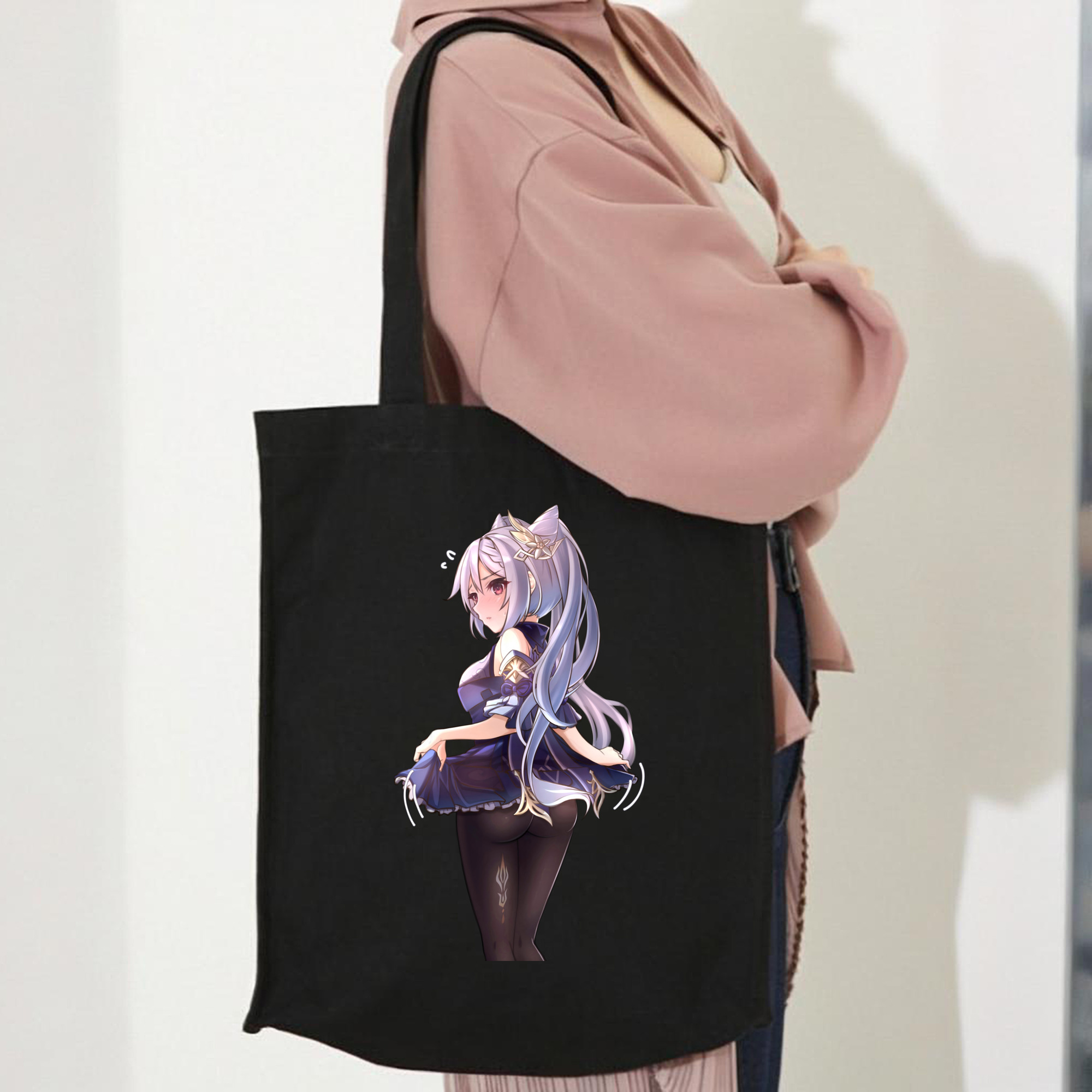 げんし神 刻晴 こくせい genshin Kokusei 縦型キャンバス生地手提げバッグ　トートバッグ